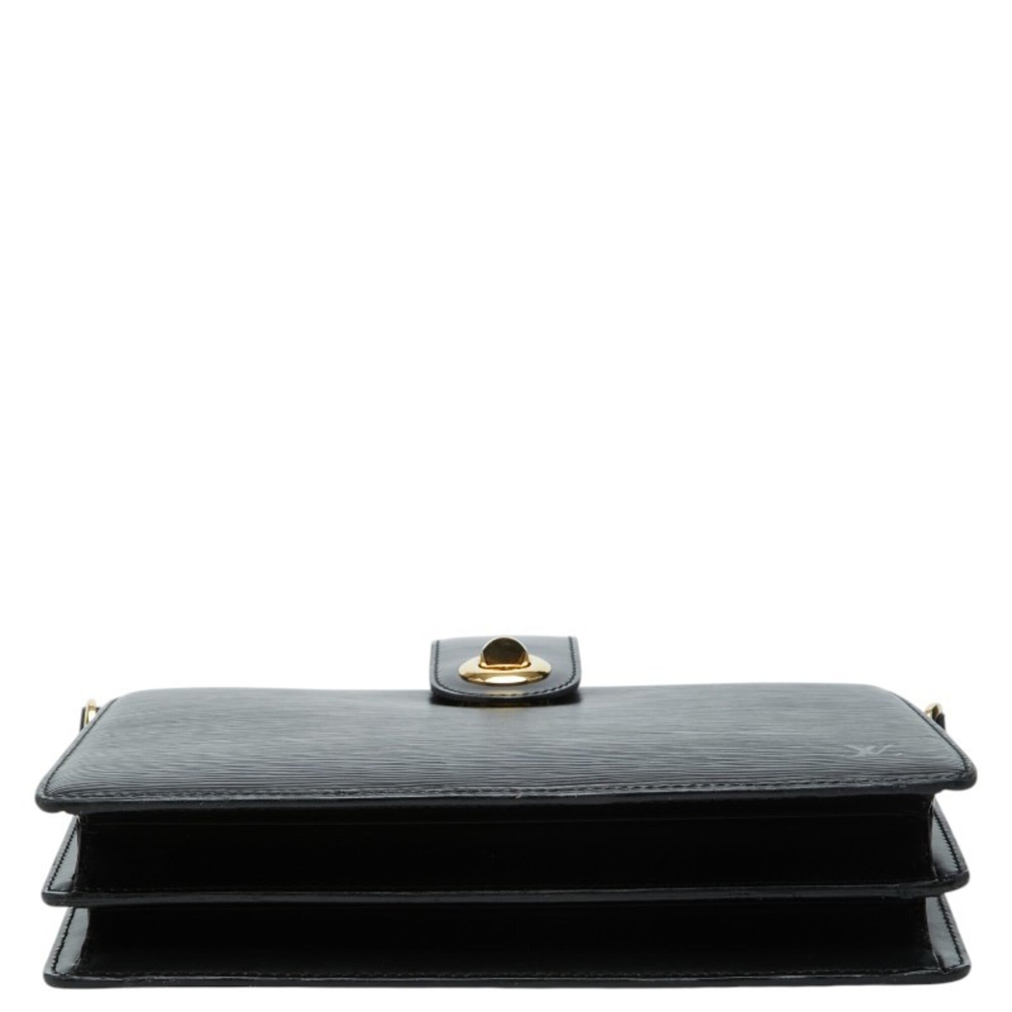 Louis Vuitton Black Noir Leather Shoulder Bag (Pre-Owned)