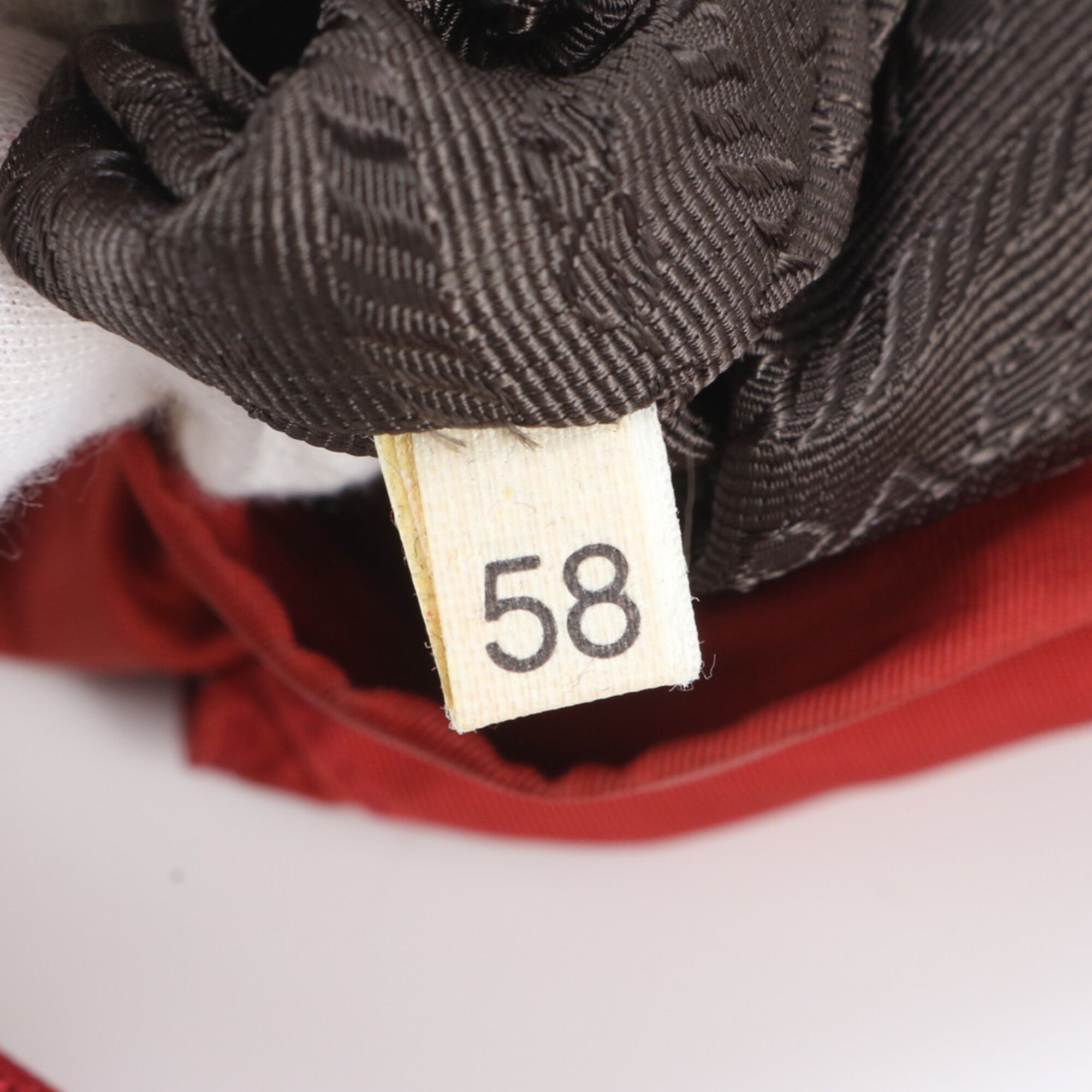 Prada Red Color Nylon Leather Backpack (Pre-Owned)