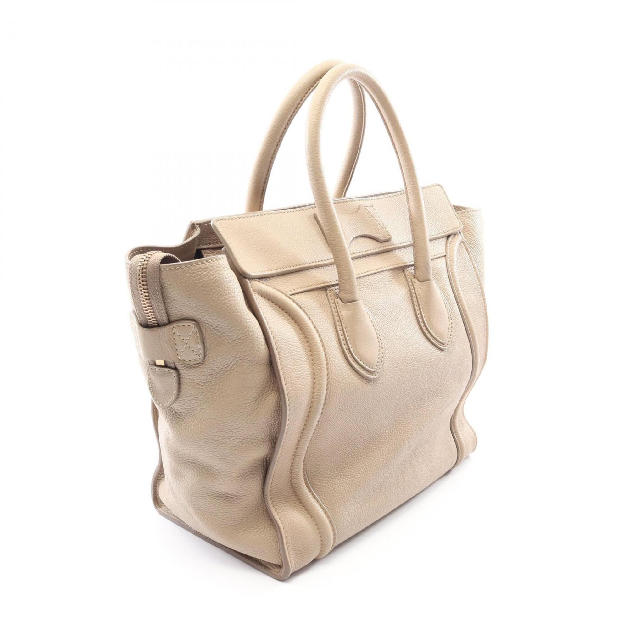 Celine Beige Leather Handbag (Pre-Owned)