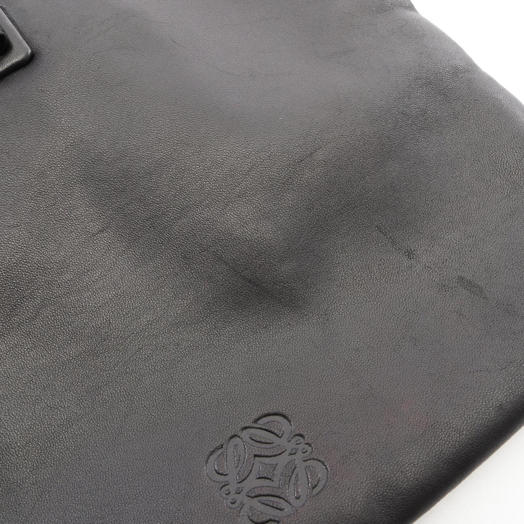 Loewe Black Leather Handbag Shoulder Bag (Pre-Owned)