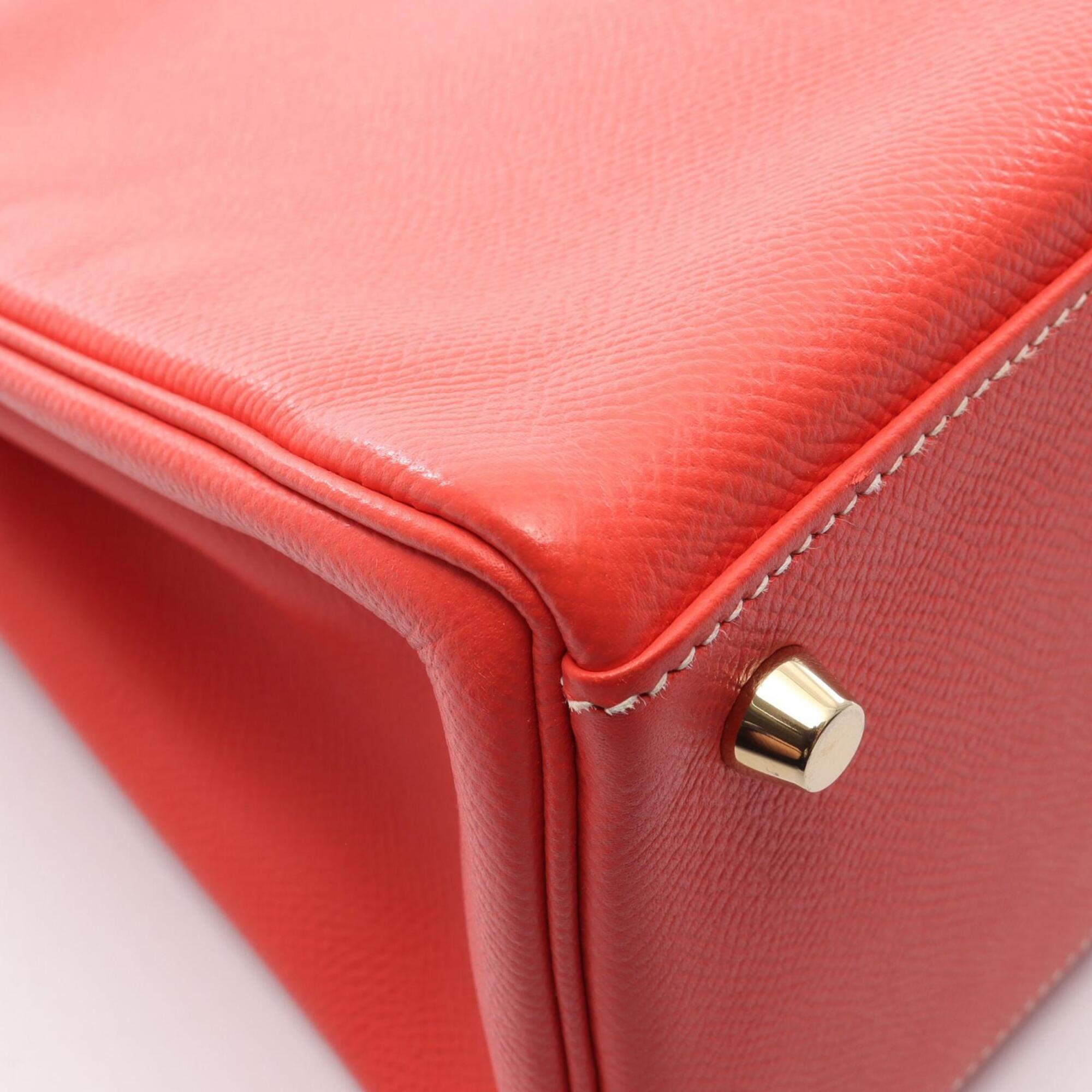 Hermes Brown Pink Rose Jaipur Epsom Leather Handbag (Pre-Owned)