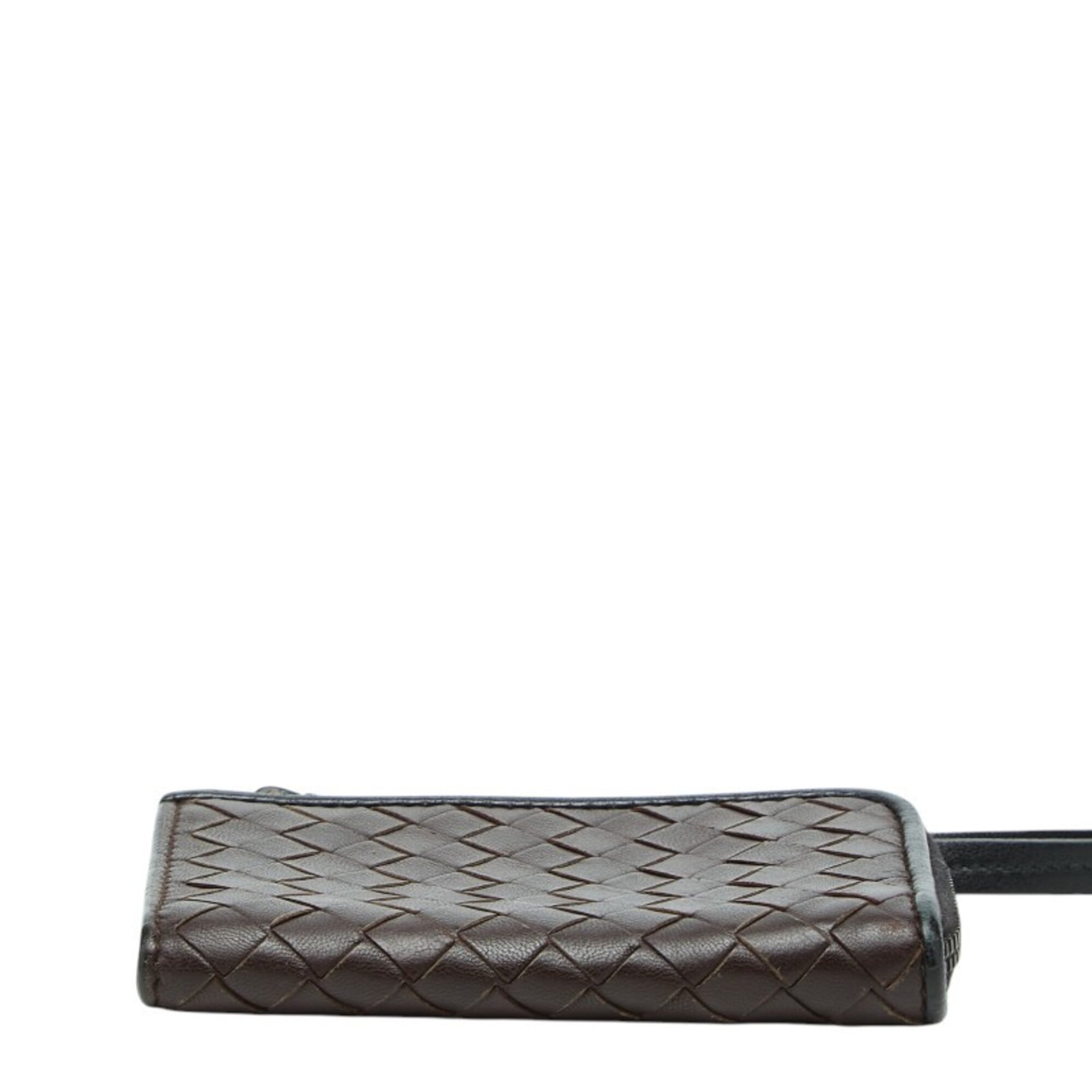 Bottega Veneta Brown Leather Coin Purse/Coin Case (Pre-Owned)