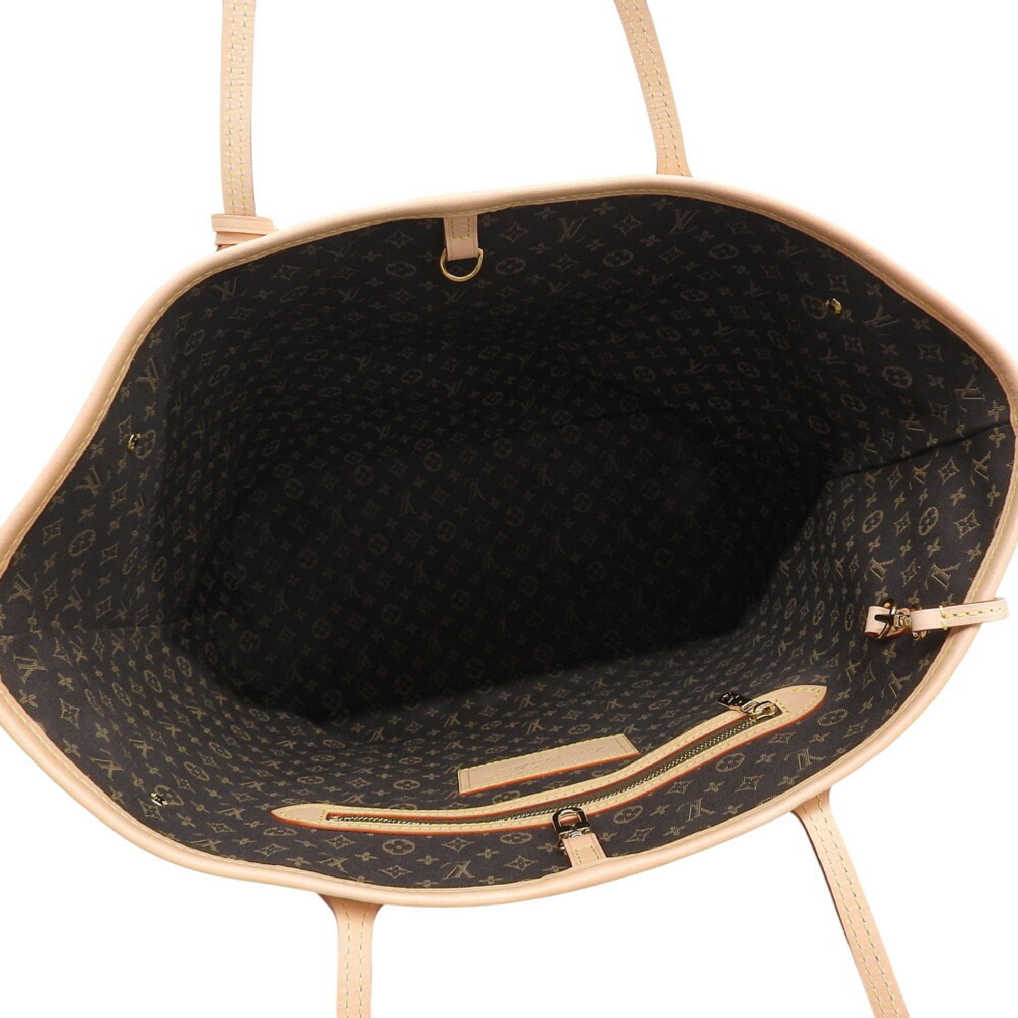 Louis Vuitton Beige Leather Canvas Tote Bag (Pre-Owned)