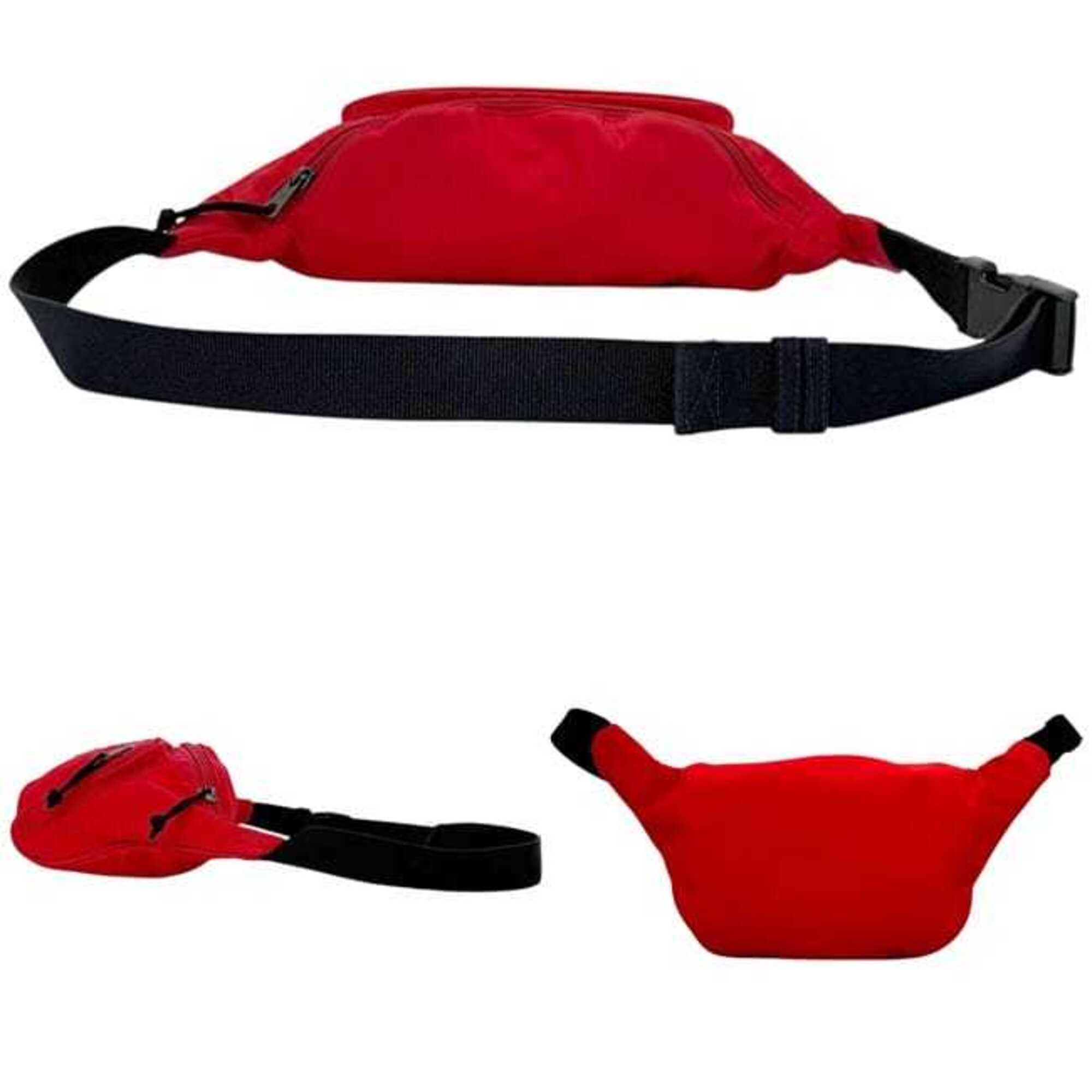 Balenciaga Red Color Canvas Sling Bag (Pre-Owned)