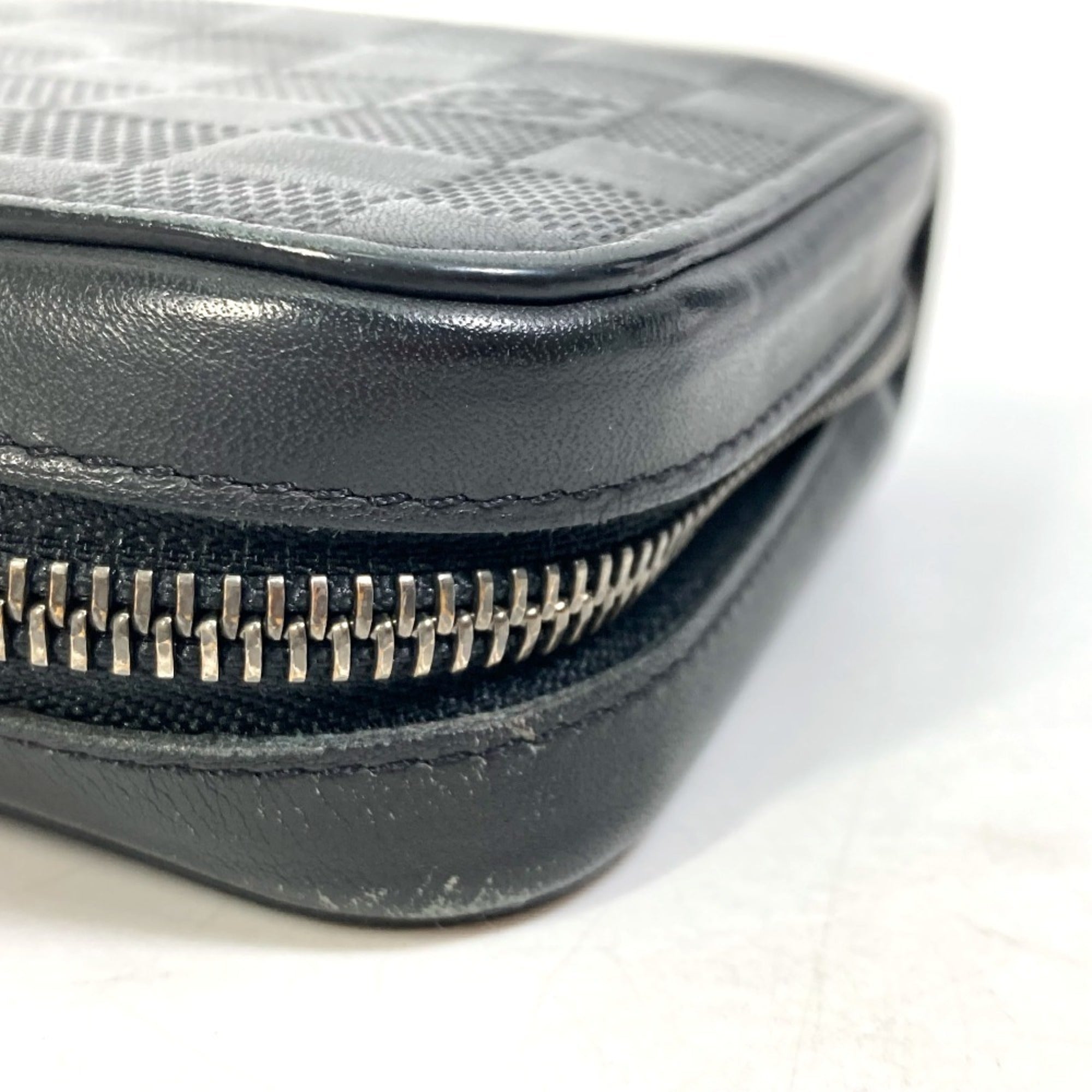 Louis Vuitton Black Noir Damier Infini Leather Coin Purse/Coin Case (Pre-Owned)