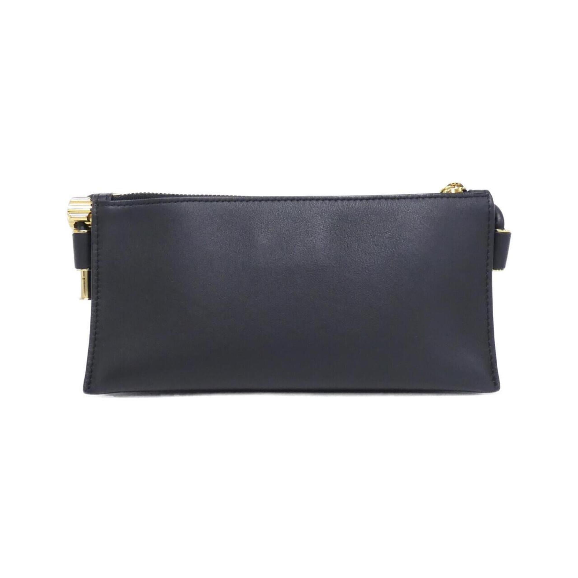Loewe Black Leather Handbag Pouch Shoulder Bag (Pre-Owned)
