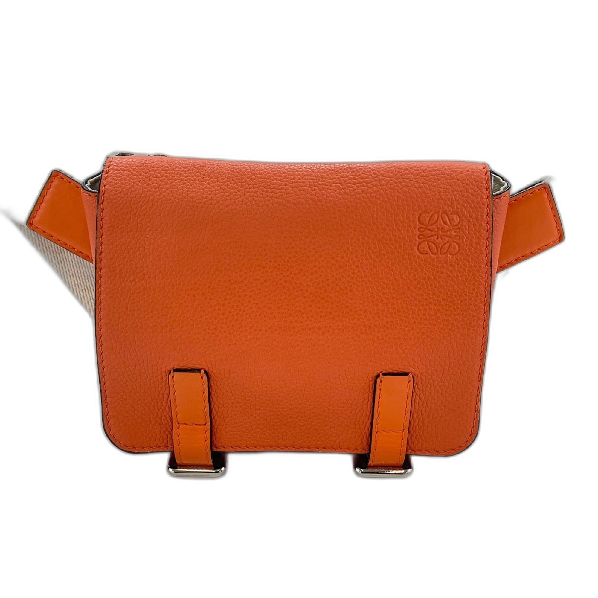 Loewe Orange Leather Shoulder Bag (Pre-Owned)