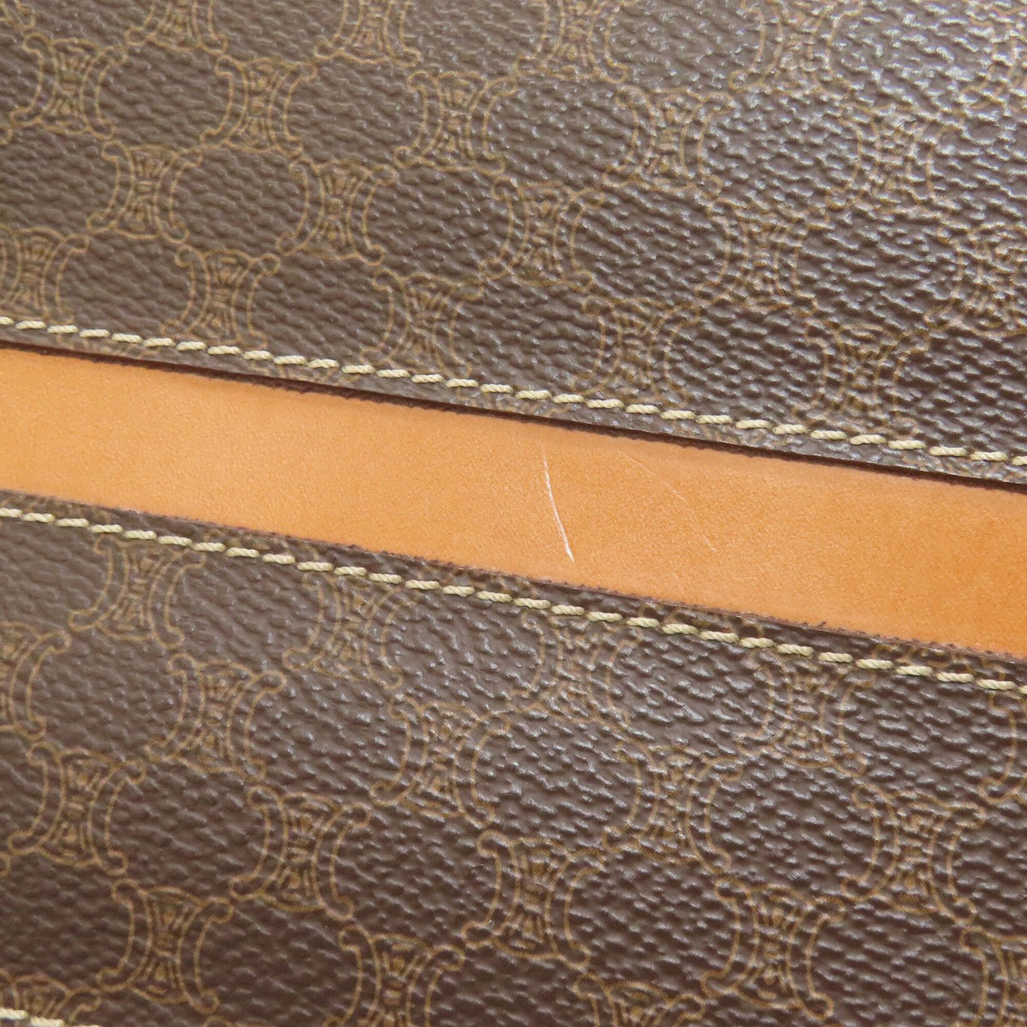 Celine Macadam Brown Pvc Handbag (Pre-Owned)