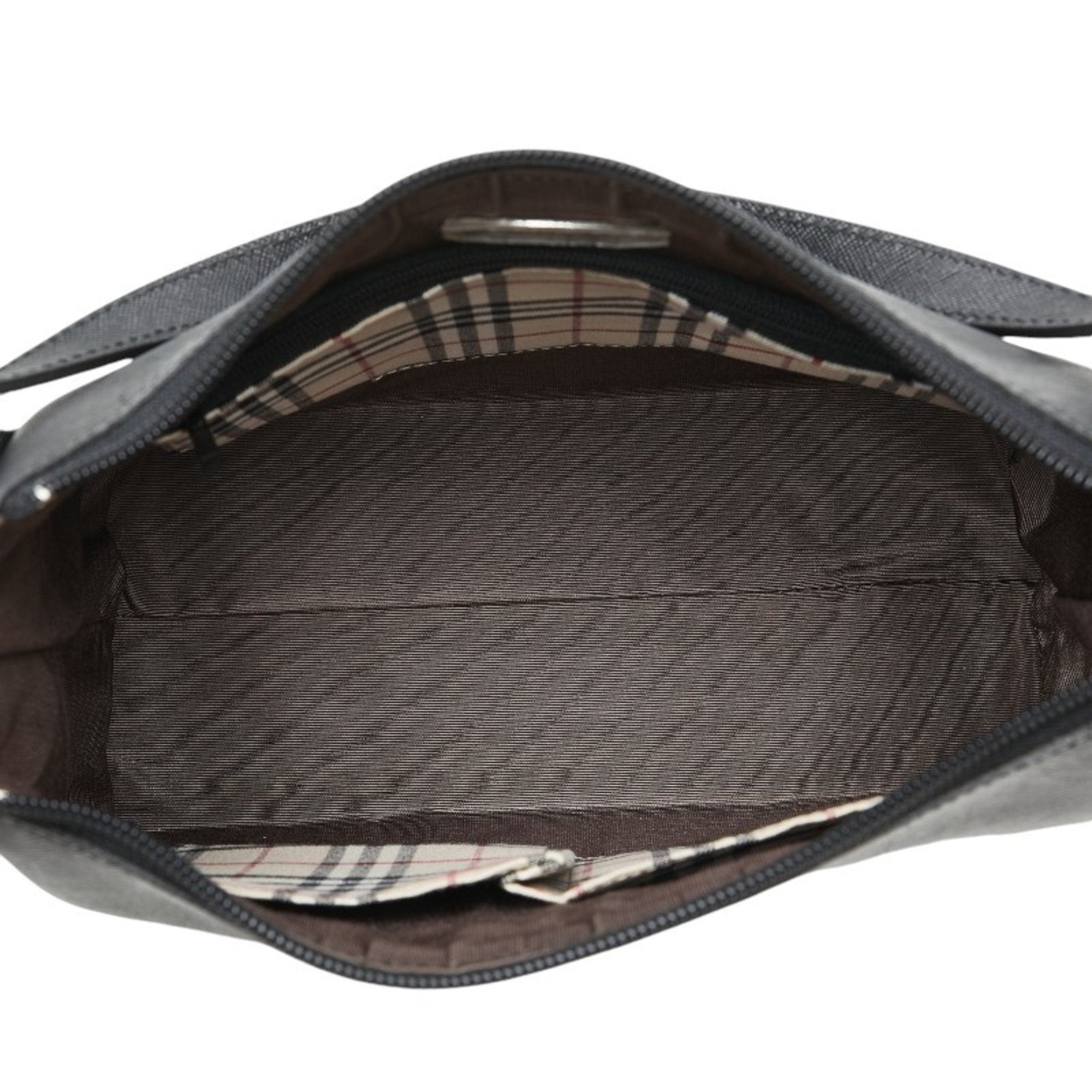Burberry Black Leather Shoulder Bag (Pre-Owned)