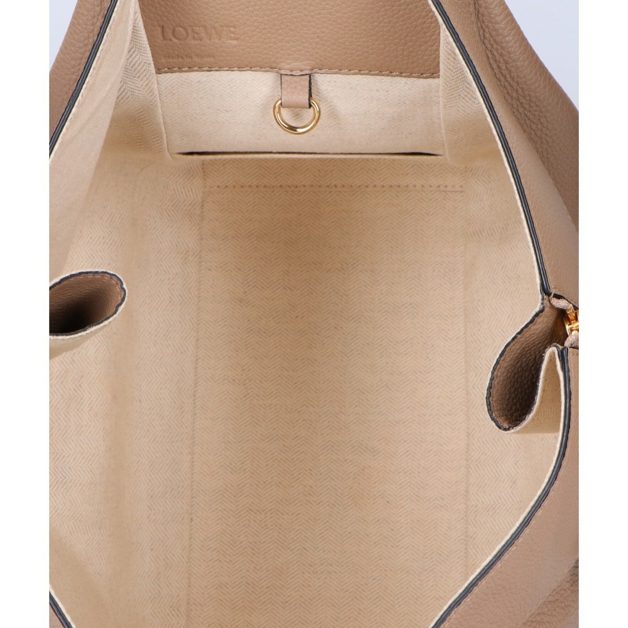 Loewe Gold Leather Handbag Shoulder Bag (Pre-Owned)