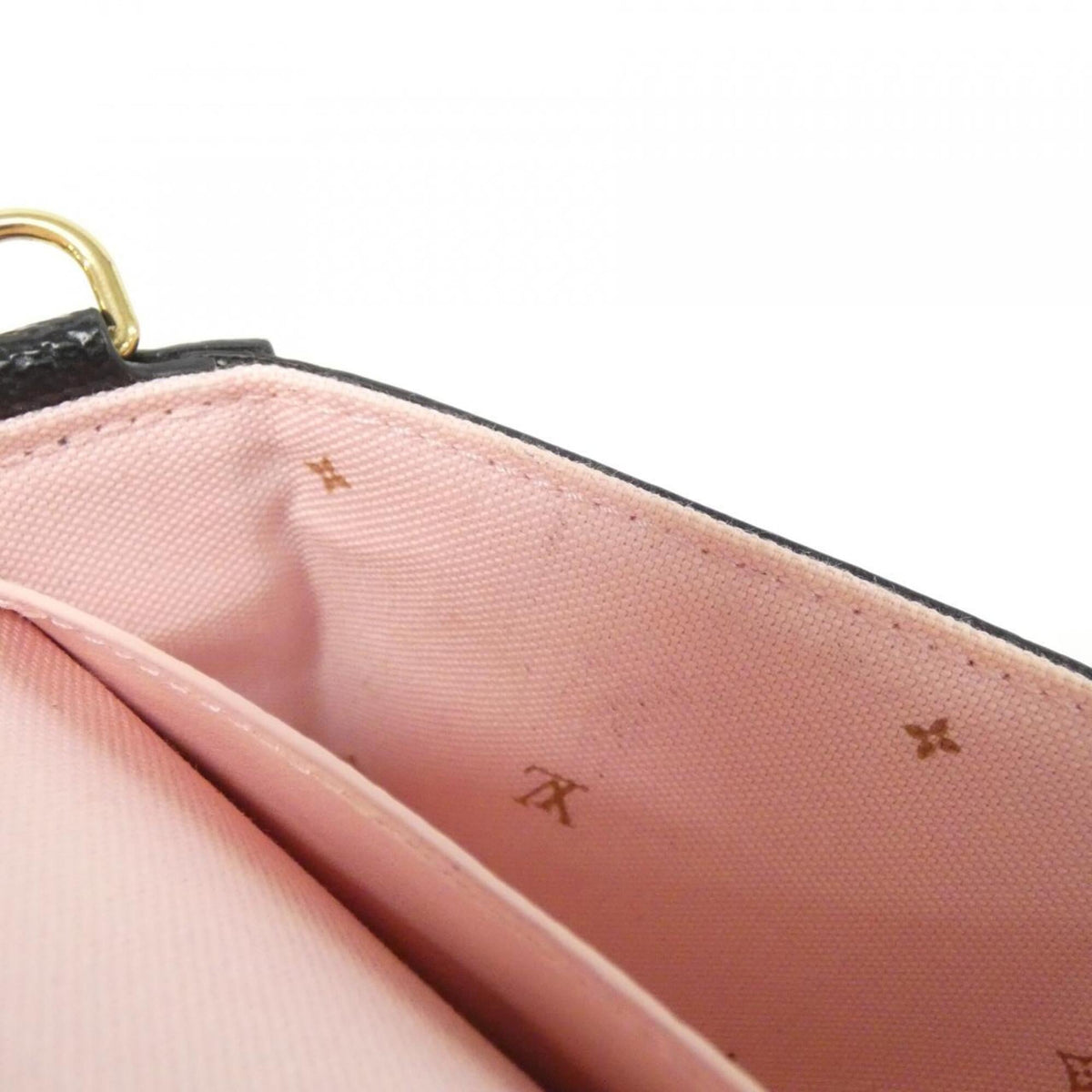 Louis Vuitton Black Coated Canvas Pochette Pouch Shoulder Bag (Pre-Owned)