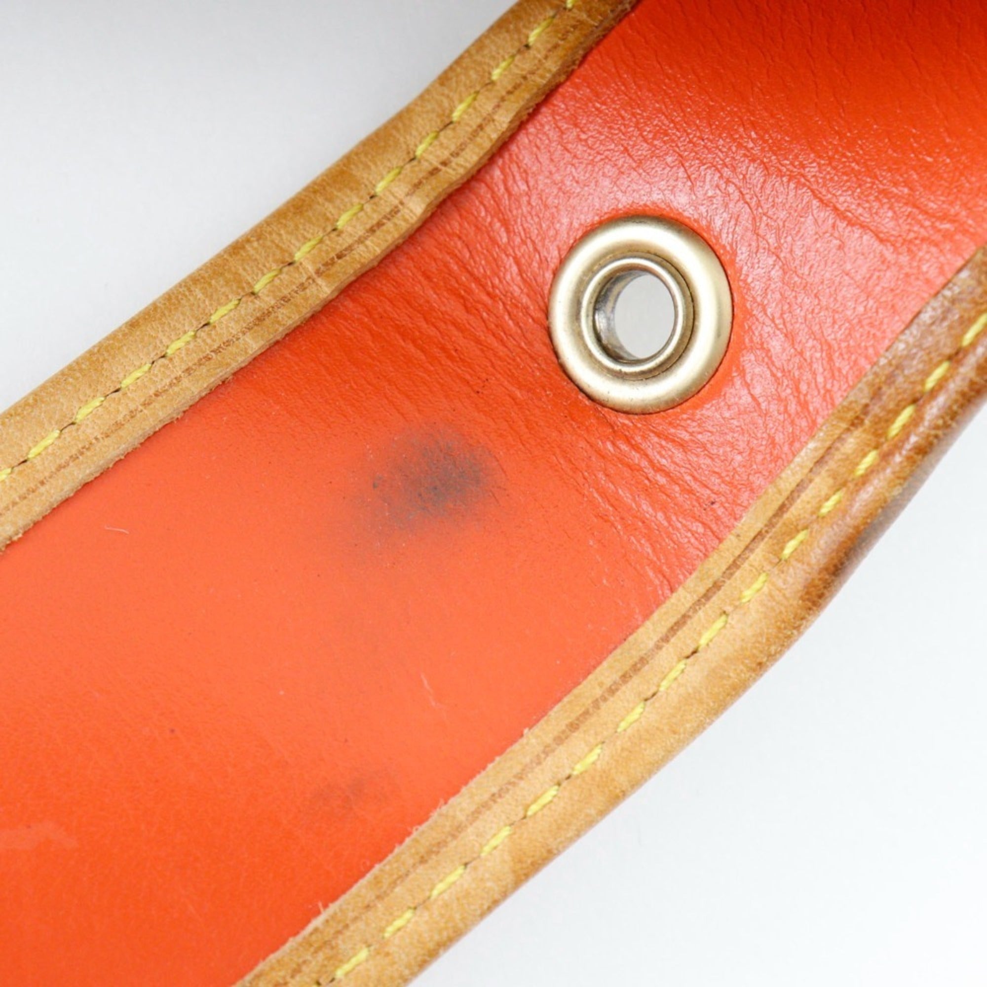 Louis Vuitton Brown Galle Orange Monogram Perforated Shoulder Bag (Pre-Owned)