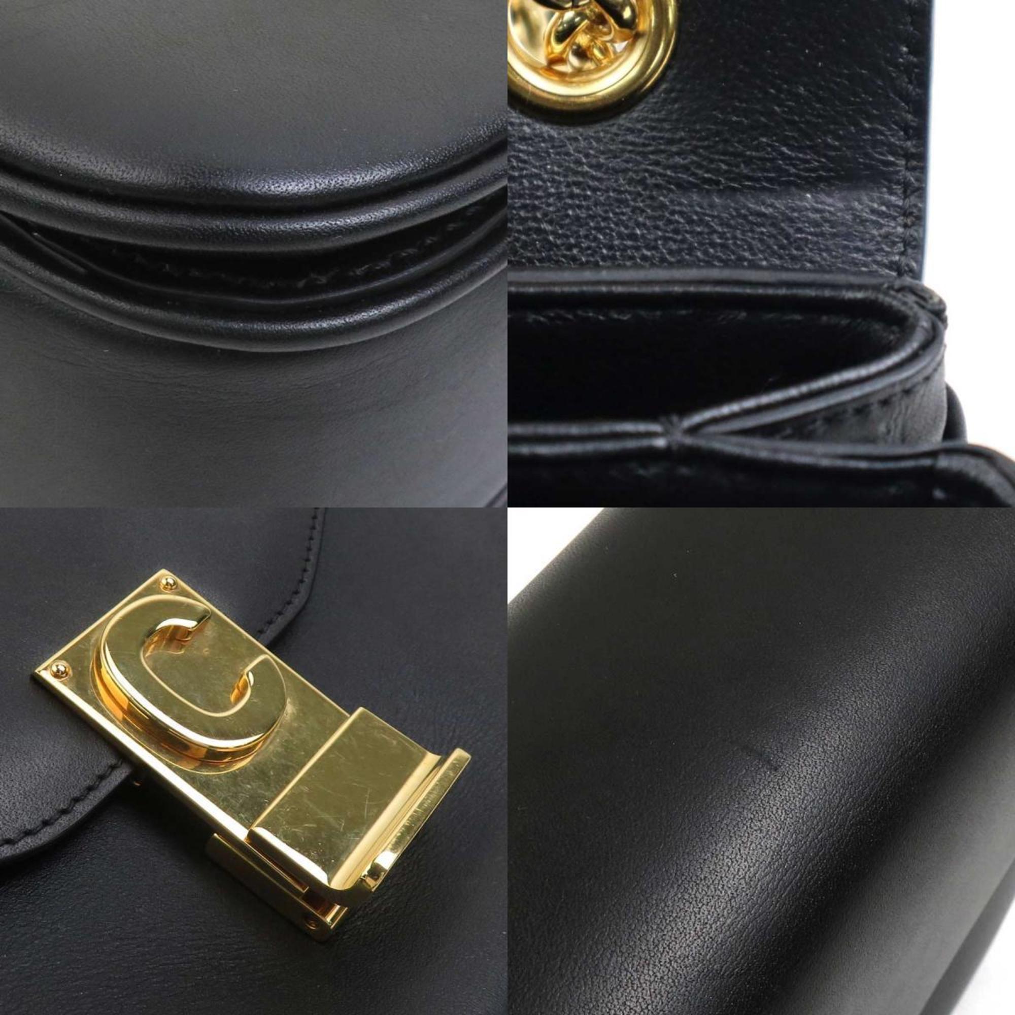 Celine Black Leather Shoulder Bag (Pre-Owned)