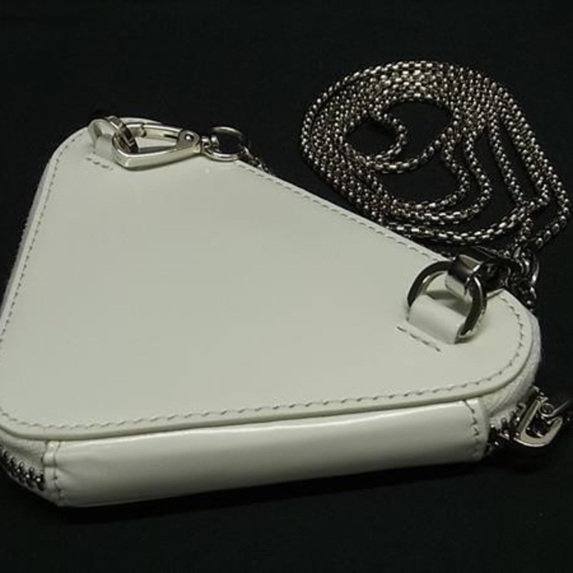 Prada Ivory Leather Shoulder Bag (Pre-Owned)