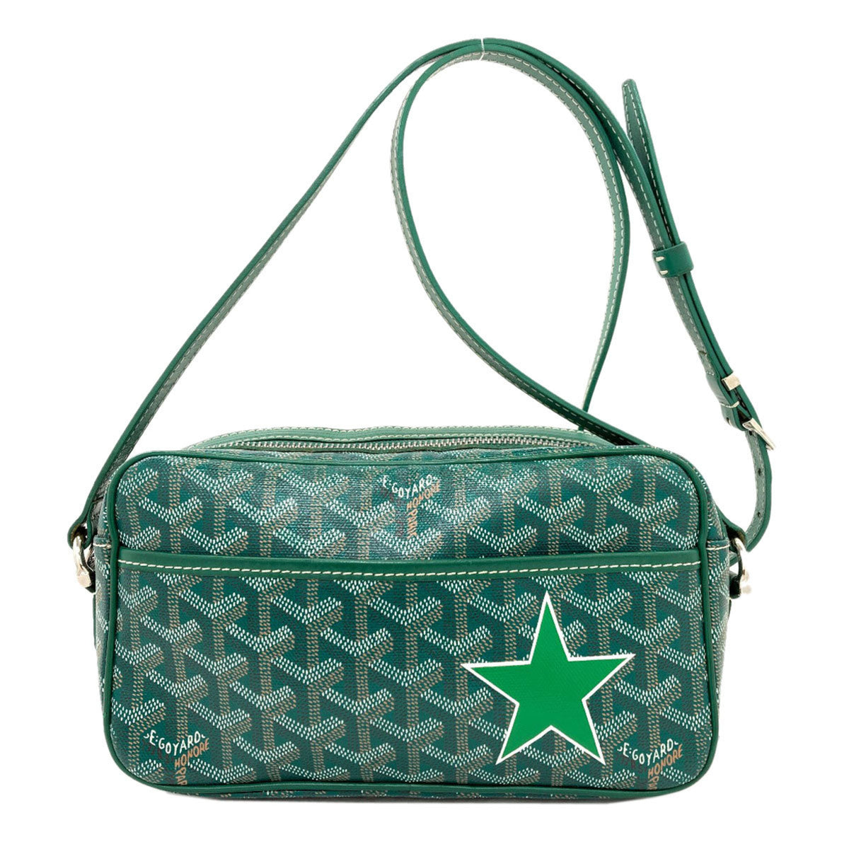 Goyard Green Coated Canvas Shoulder Bag (Pre-Owned)