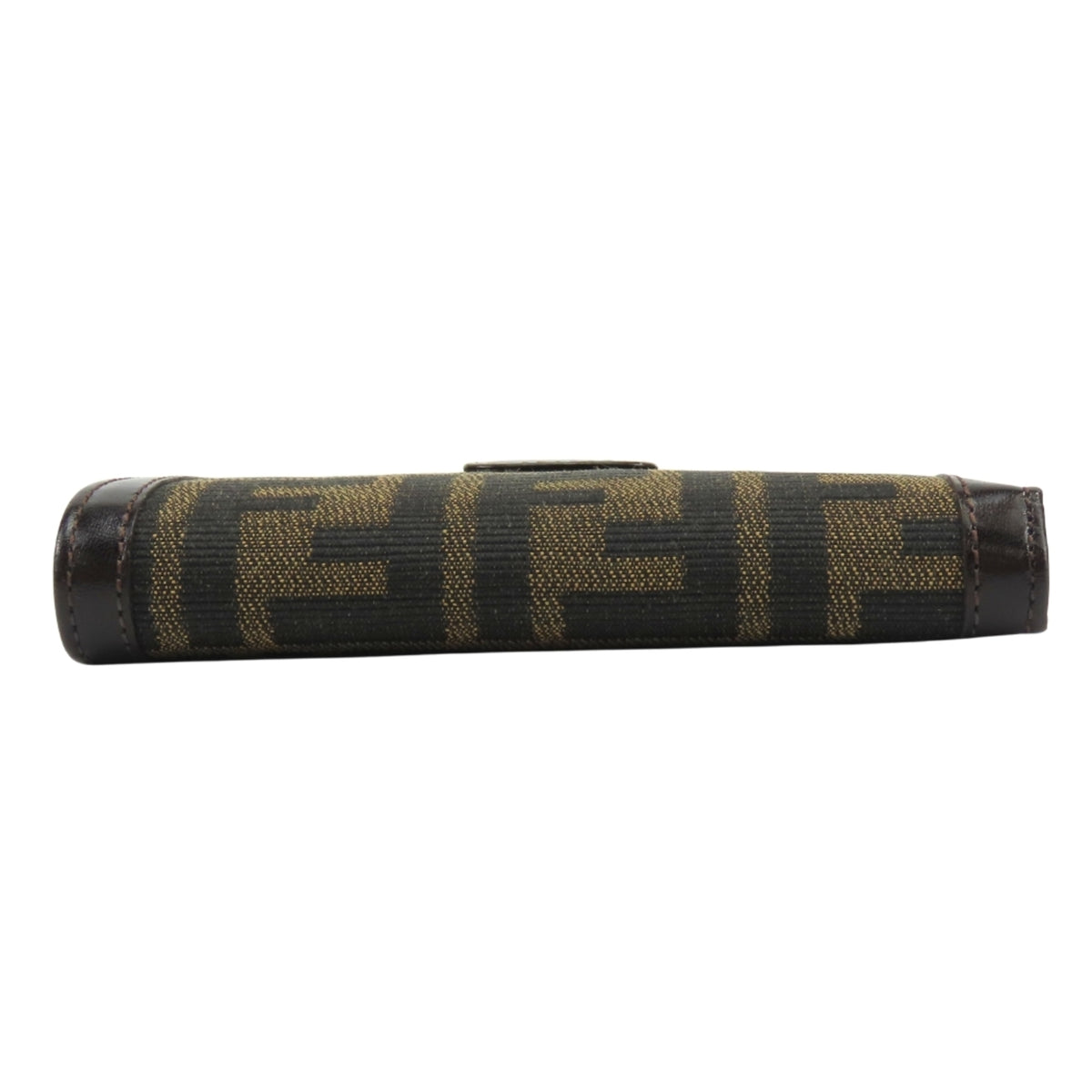 Fendi Zucca Brown Canvas Leather Wallet (Bi-Fold) (Pre-Owned)