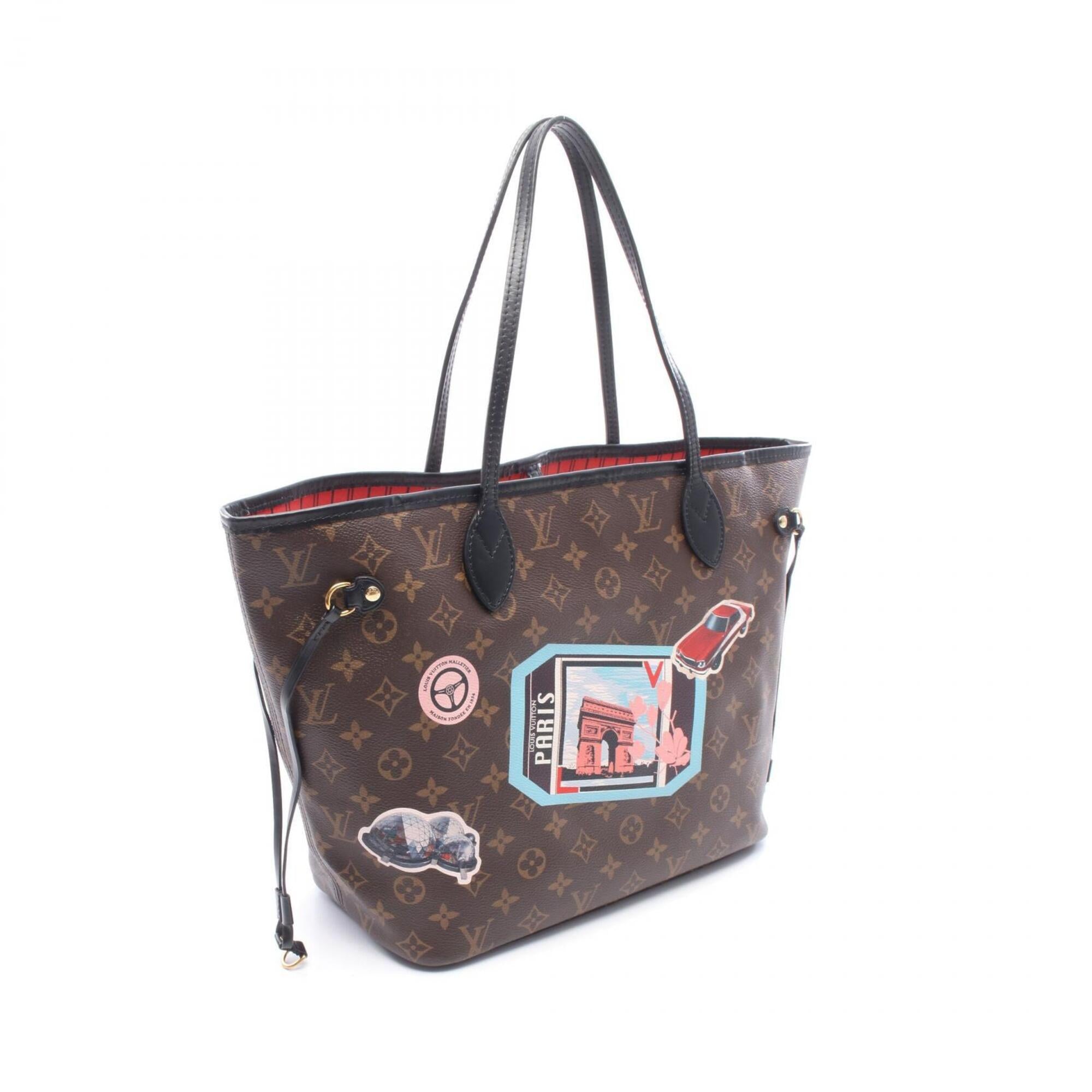 Louis Vuitton Brown Multi-Color Coated Canvas Monogram Pvc Leather Handbag Pouch Tote Bag (Pre-Owned)