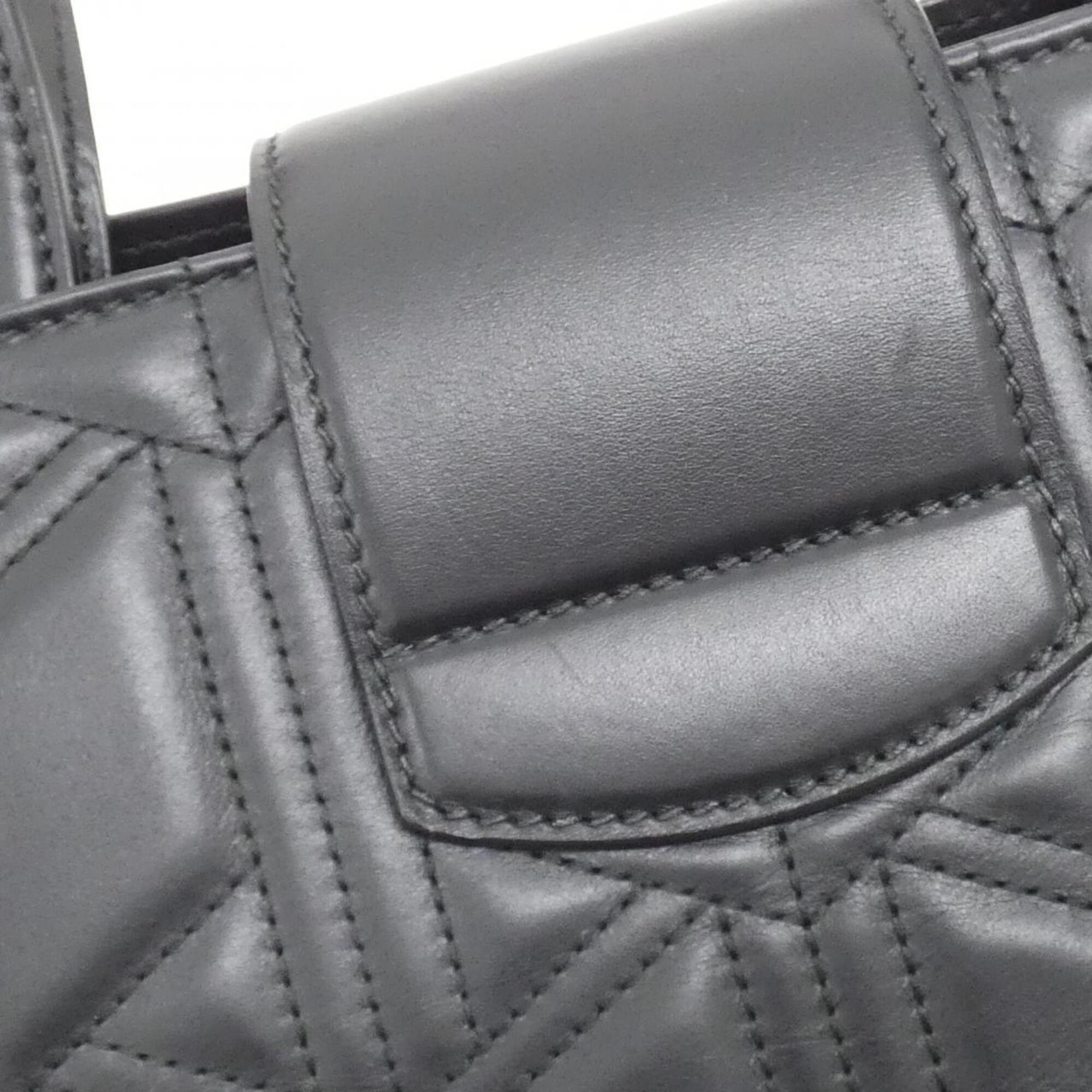 Gucci Black Quilting Leather Handbag (Pre-Owned)