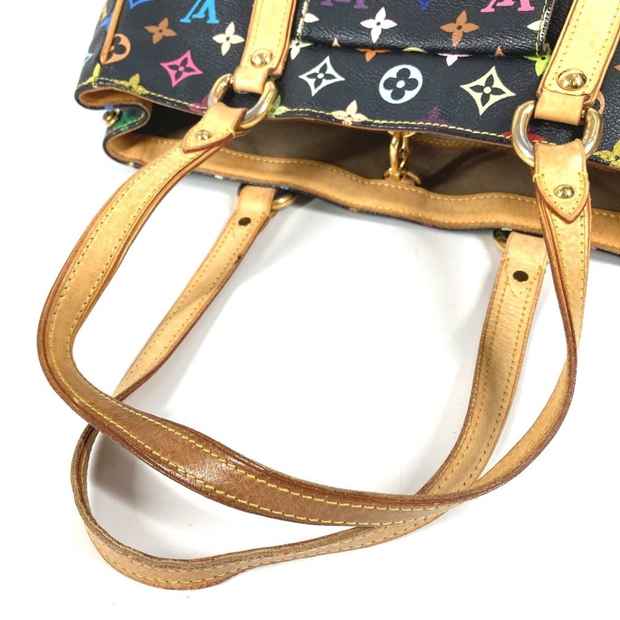 Louis Vuitton Black Multi-Color Noir Monogram Multicolore Canvas Shoulder Bag Tote Bag (Pre-Owned)