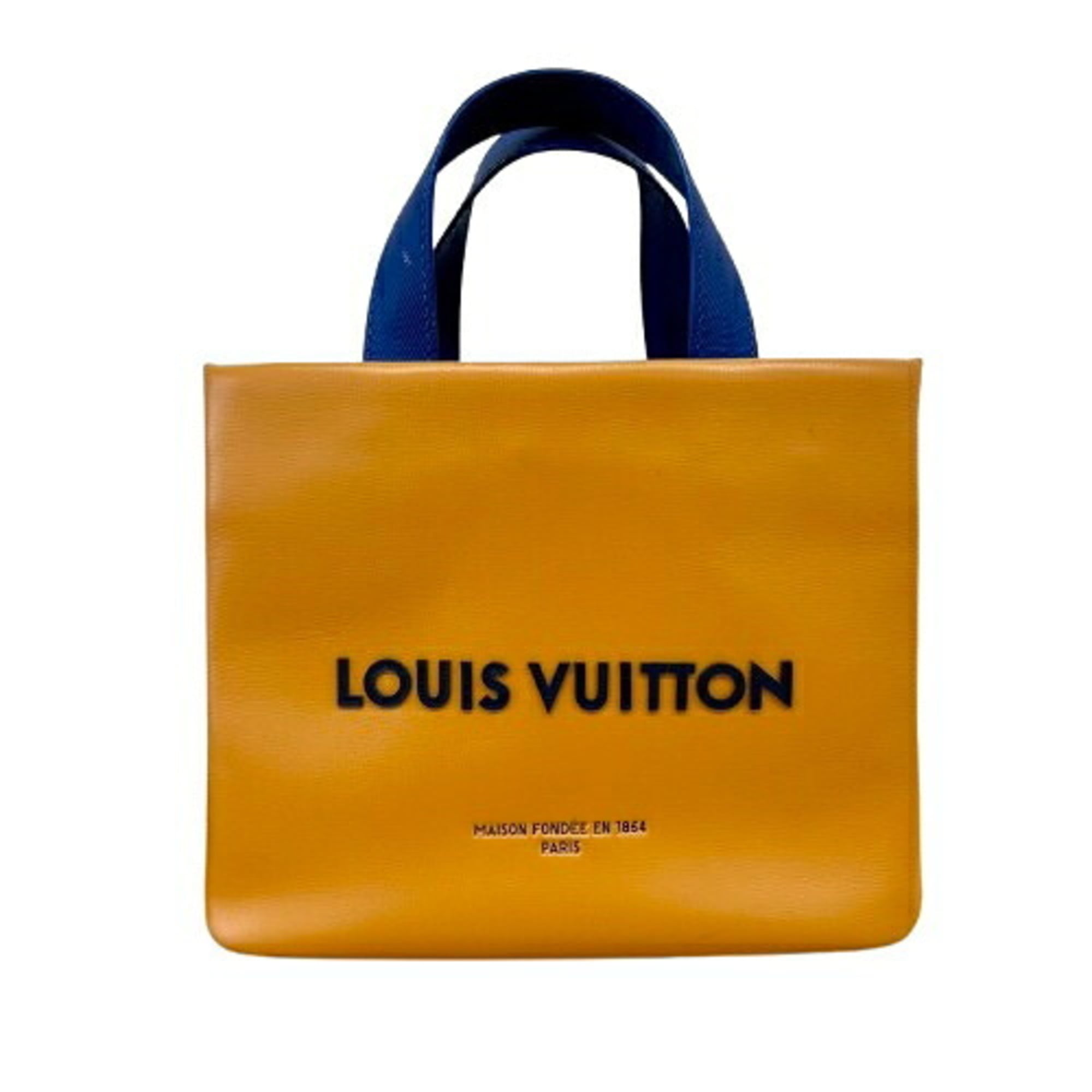 Louis Vuitton Orange Leather Shoulder Bag Tote Bag (Pre-Owned)