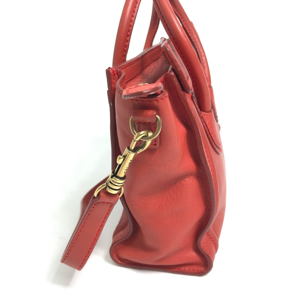 Celine Red Leather Handbag (Pre-Owned)