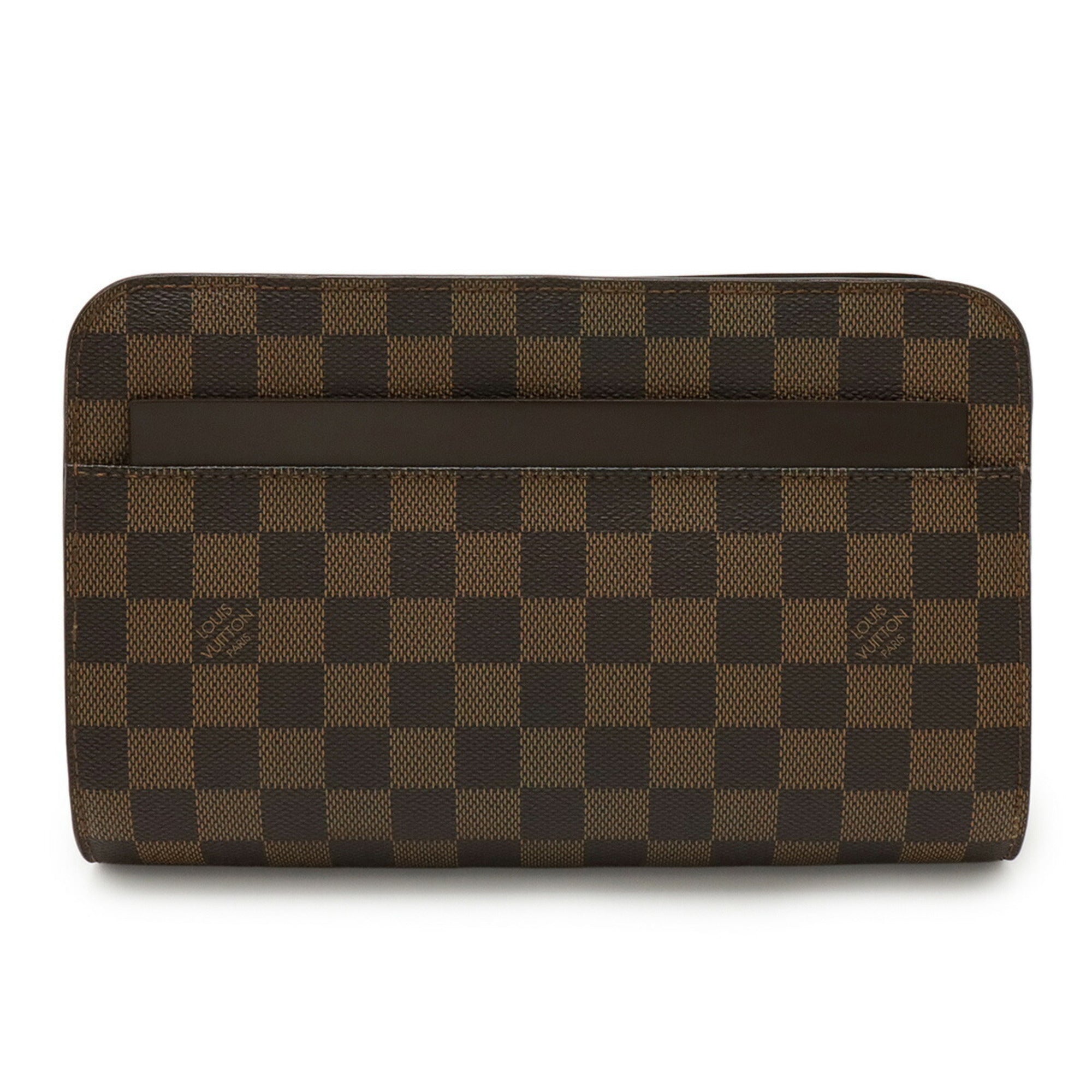 Louis Vuitton Brown Damier Canvas Damier Canvas Clutch Bag Pouch (Pre-Owned)