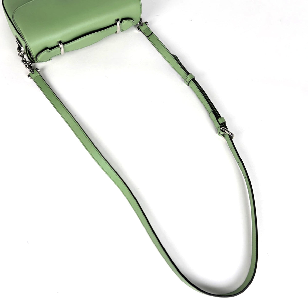 Gucci Light Green Leather Shoulder Bag (Pre-Owned)