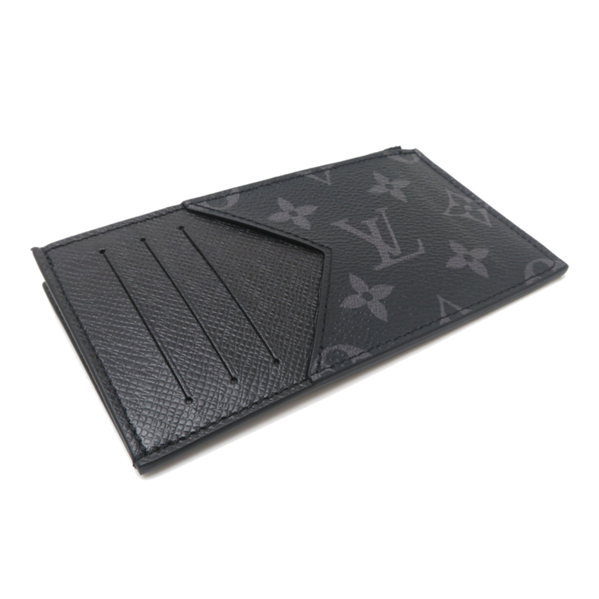 Louis Vuitton Black Monogram Eclipse Coin Purse/Coin Case (Pre-Owned)
