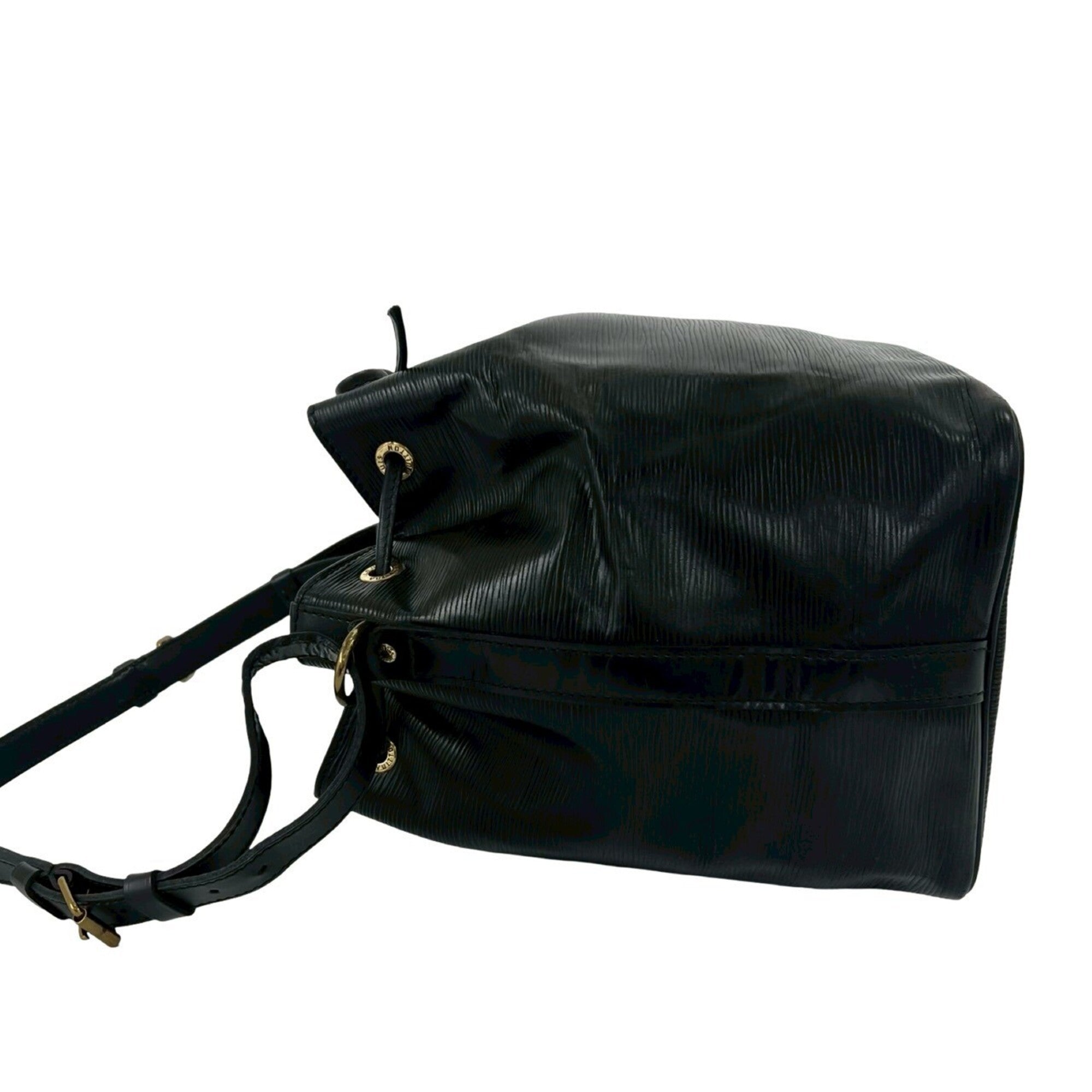 Louis Vuitton Black Leather Handbag Pochette Shoulder Bag (Pre-Owned)