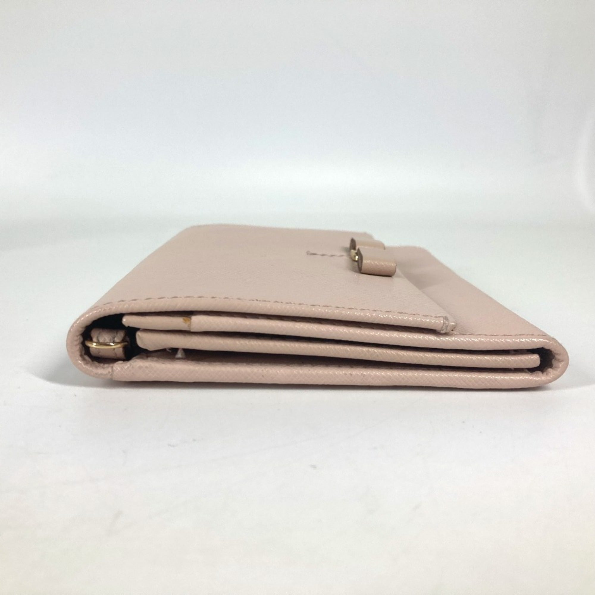 Salvatore Ferragamo Pink Leather Clutch Bag Pouch (Pre-Owned)