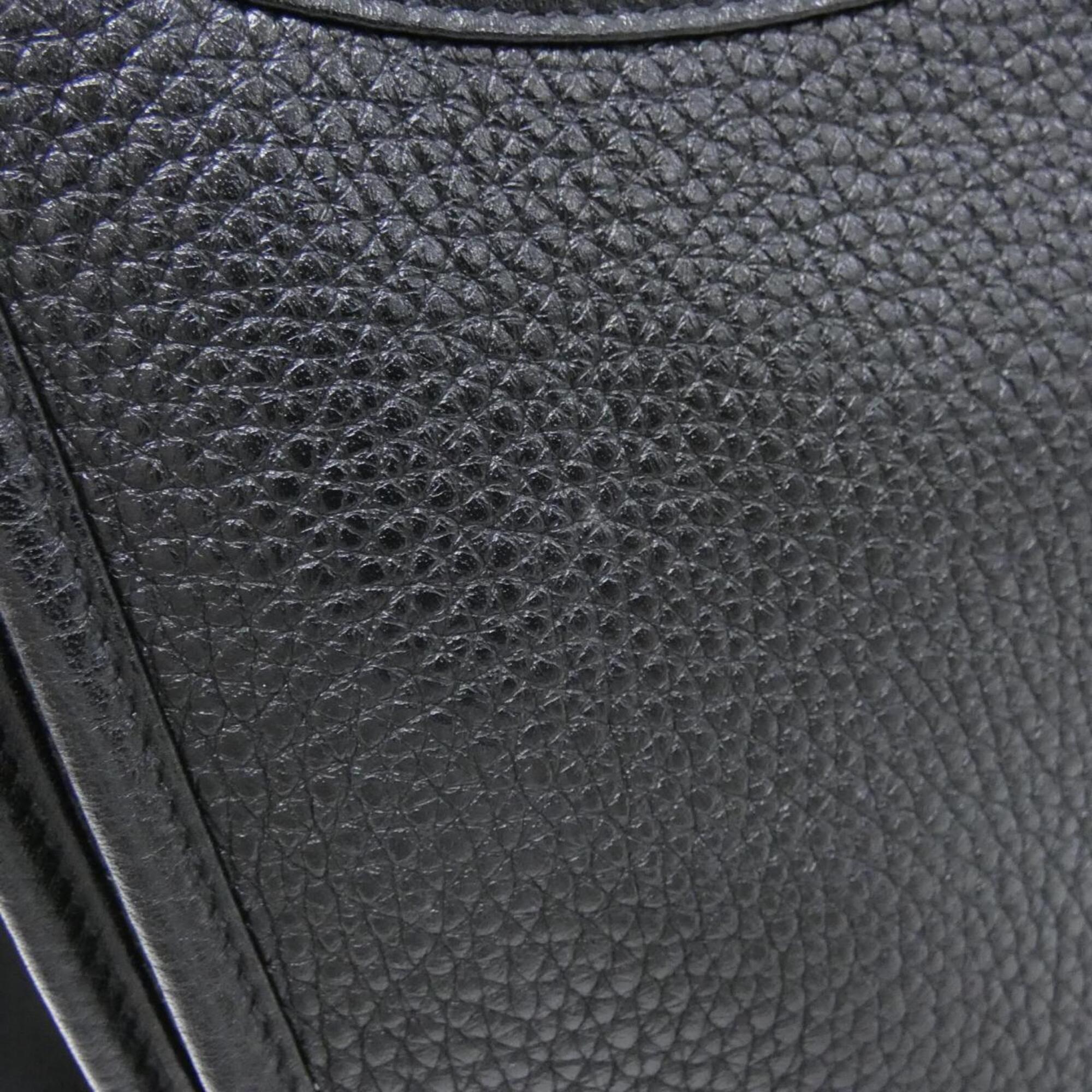 Hermes Black Taurillon Clemence Leather Shoulder Bag (Pre-Owned)