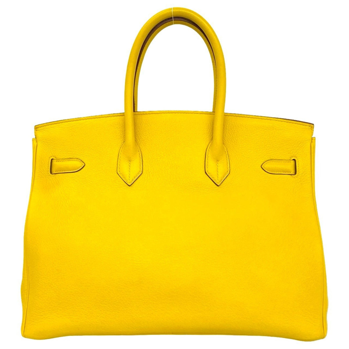 Hermes Yellow Taurillon Clemence Leather Handbag (Pre-Owned)