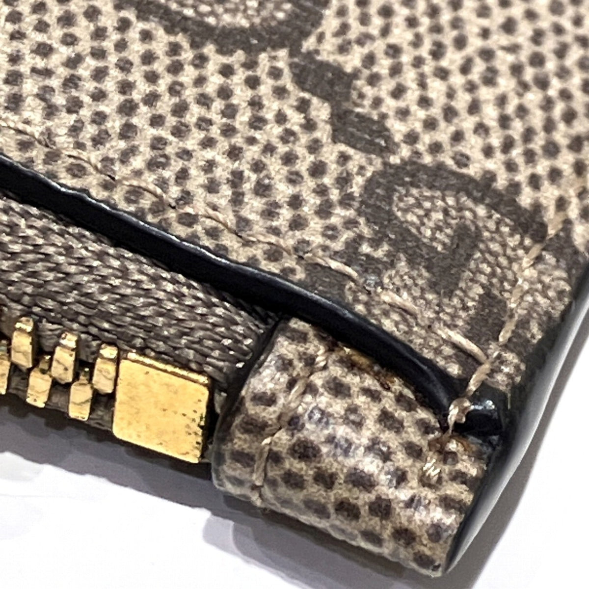 Gucci Brown Pvc Coin Purse/Coin Case (Pre-Owned)