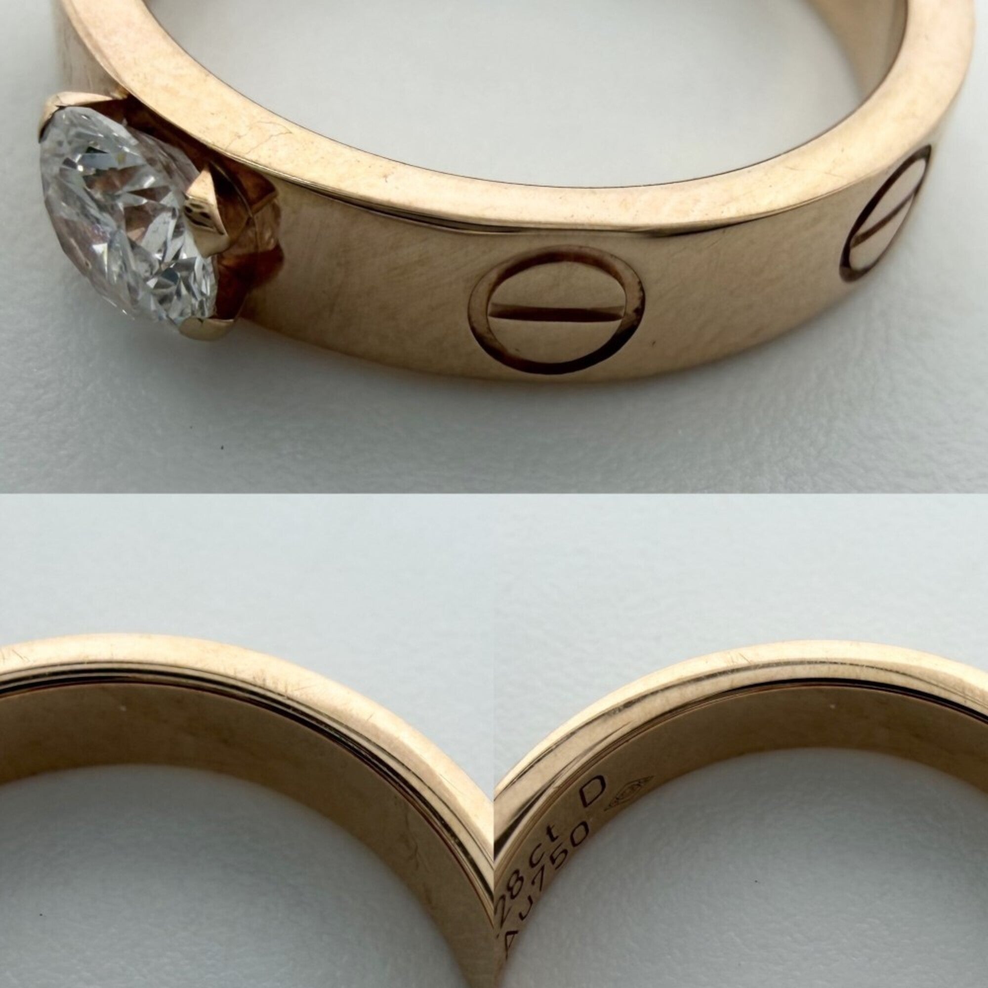 Cartier Pink Gold (18K) Band Ring (Pre-Owned)