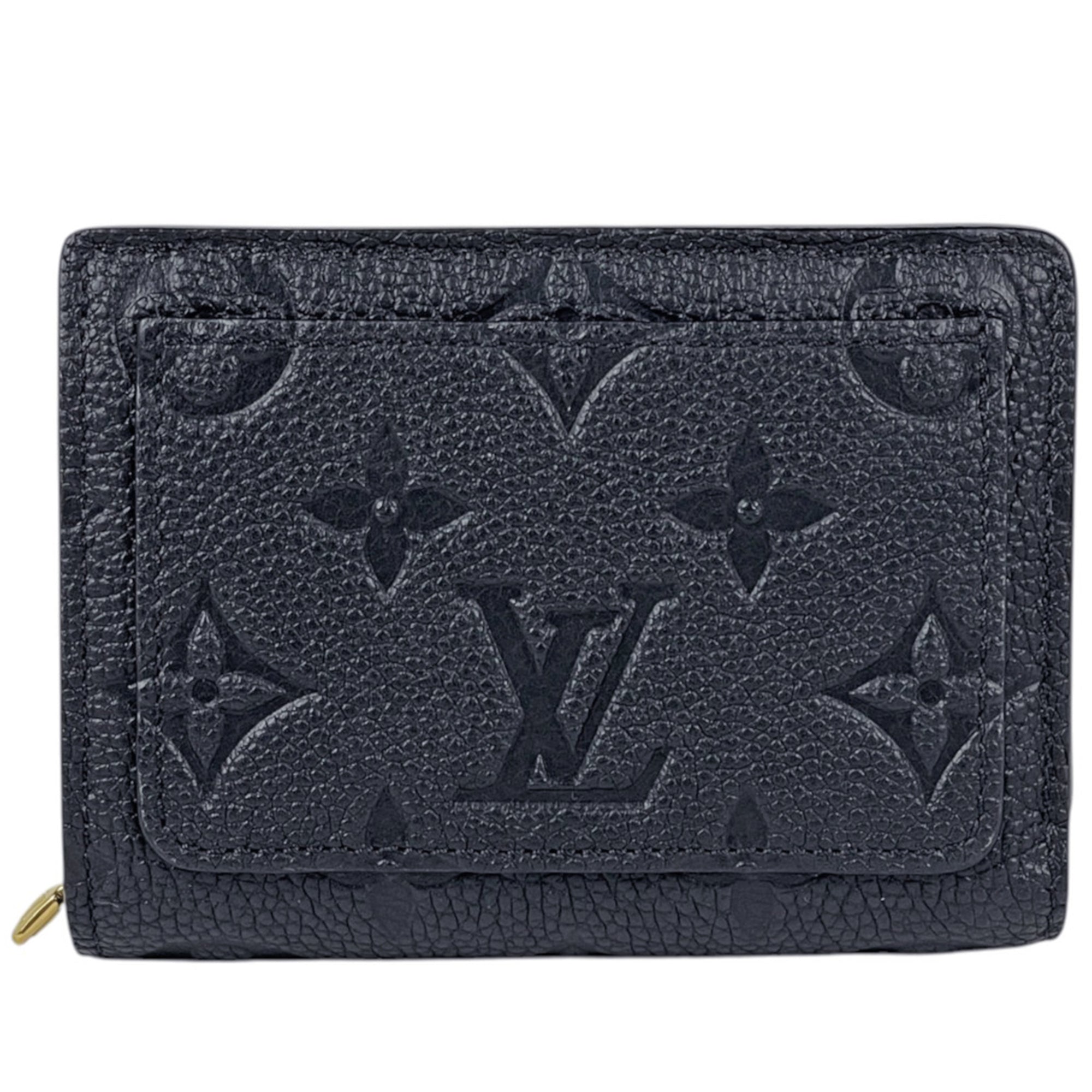 Louis Vuitton Black Noir Monogram Empreinte Wallet (Bi-Fold) (Pre-Owned)