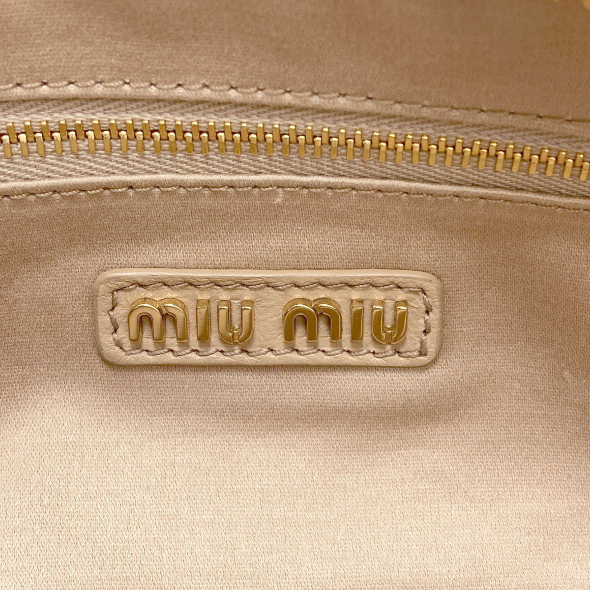 Miu Miu Brown Leather Handbag (Pre-Owned)