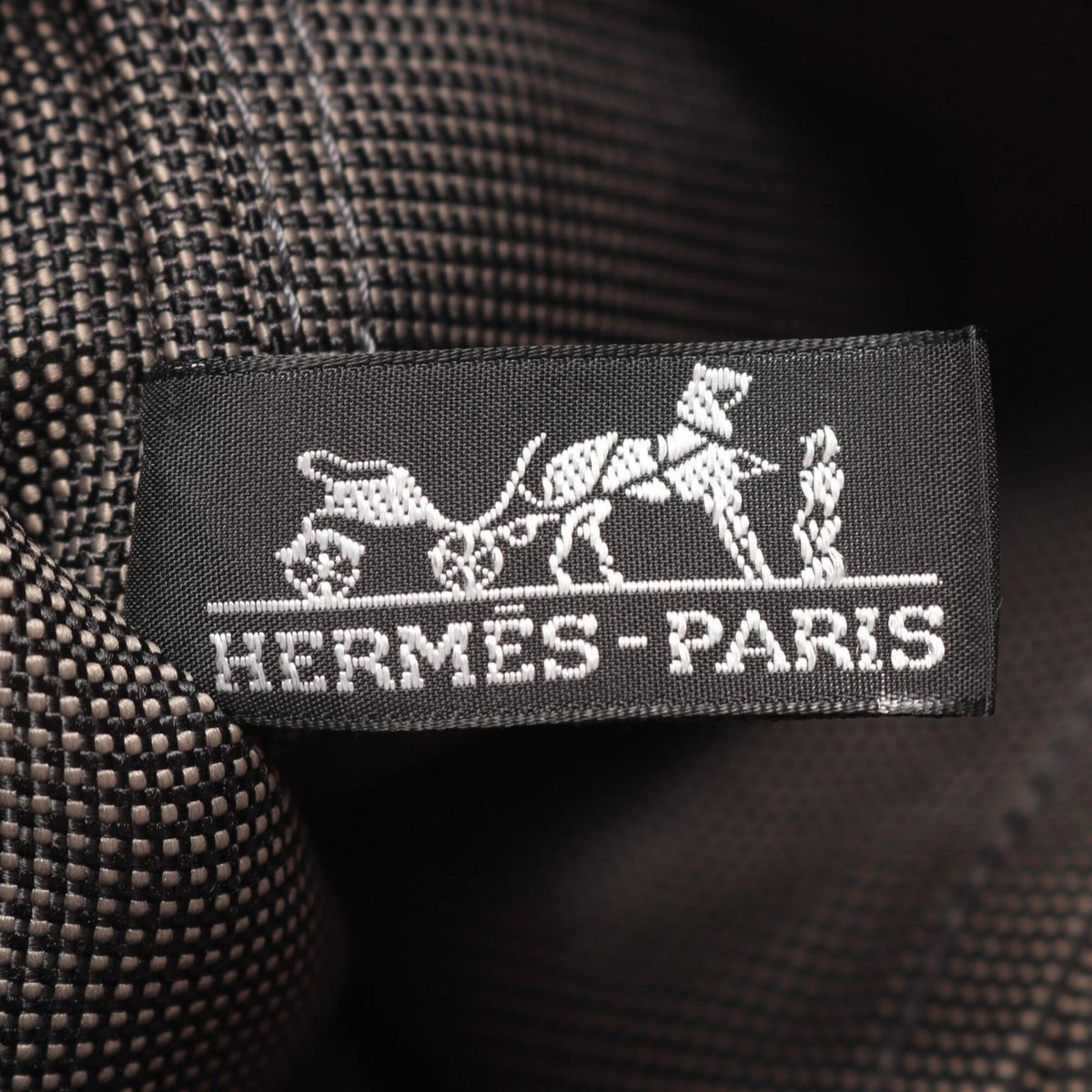 Hermes Gray Nylon Canvas Backpack Handbag (Pre-Owned)