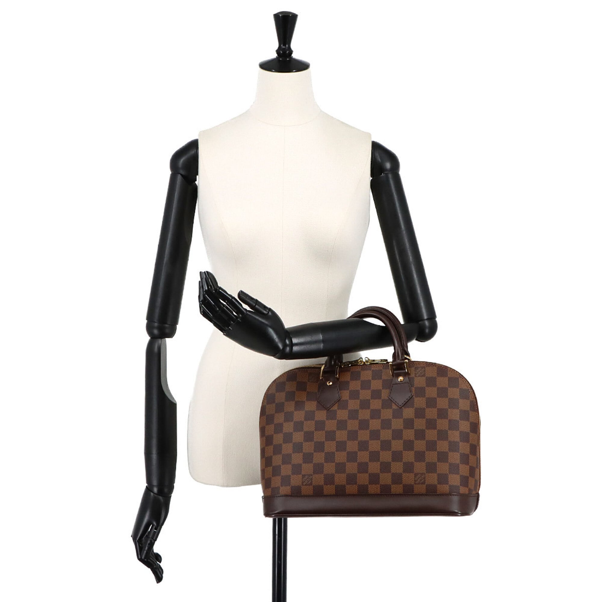 Louis Vuitton Ebene Damier Canvas Handbag (Pre-Owned)