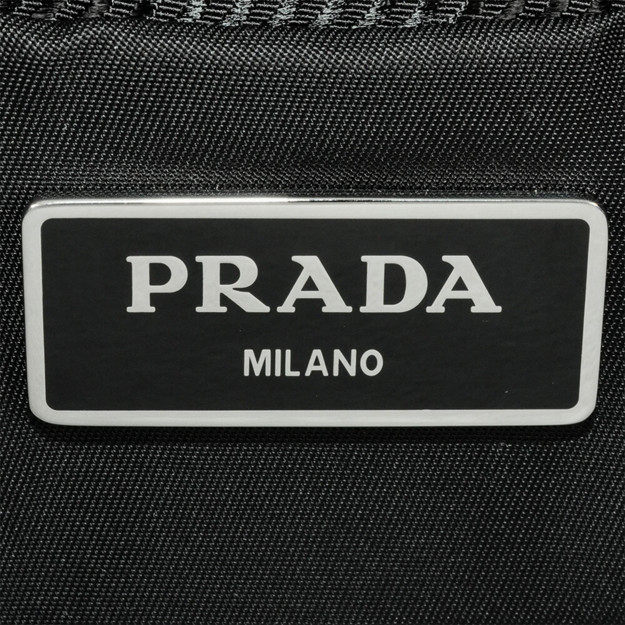 Prada Black Nylon Nappa Leather Leather Tote Bag (Pre-Owned)