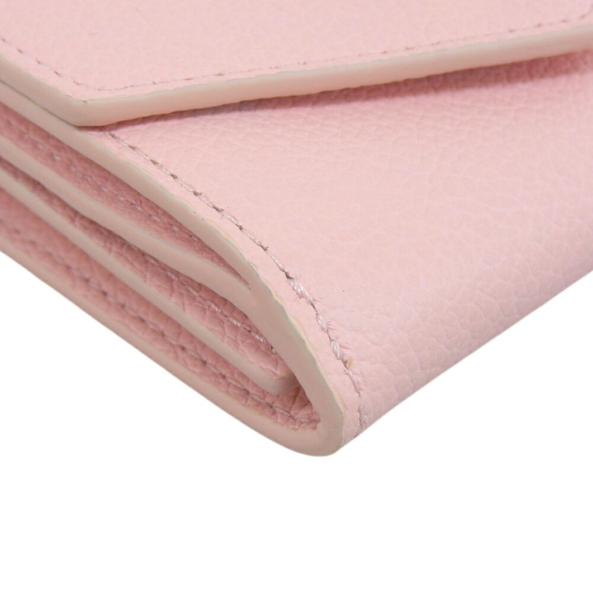 Louis Vuitton Pink Leather Wallet (Tri-Fold) (Pre-Owned)