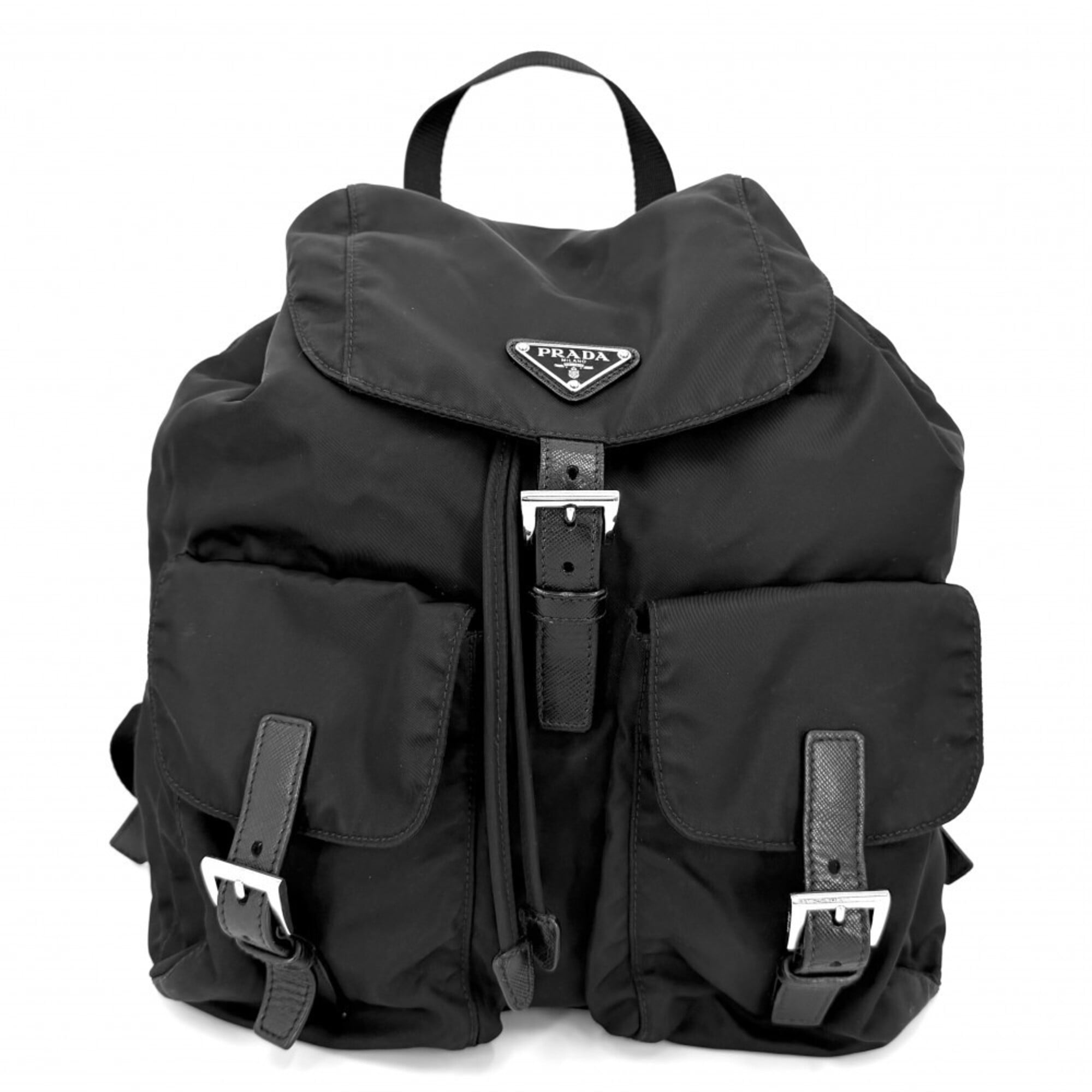 Prada Black Nylon Backpack (Pre-Owned)