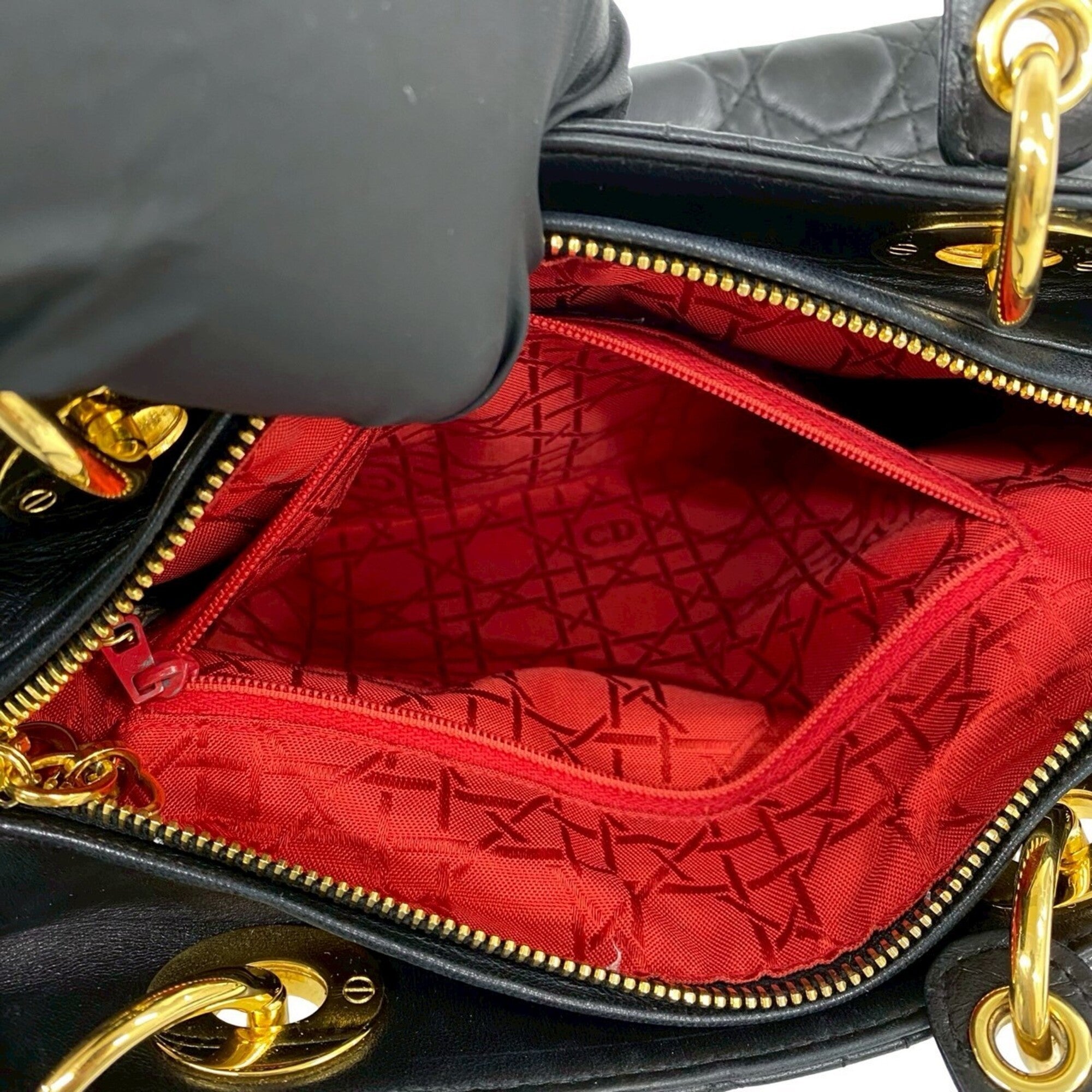 Christian Dior Black Leather Handbag (Pre-Owned)