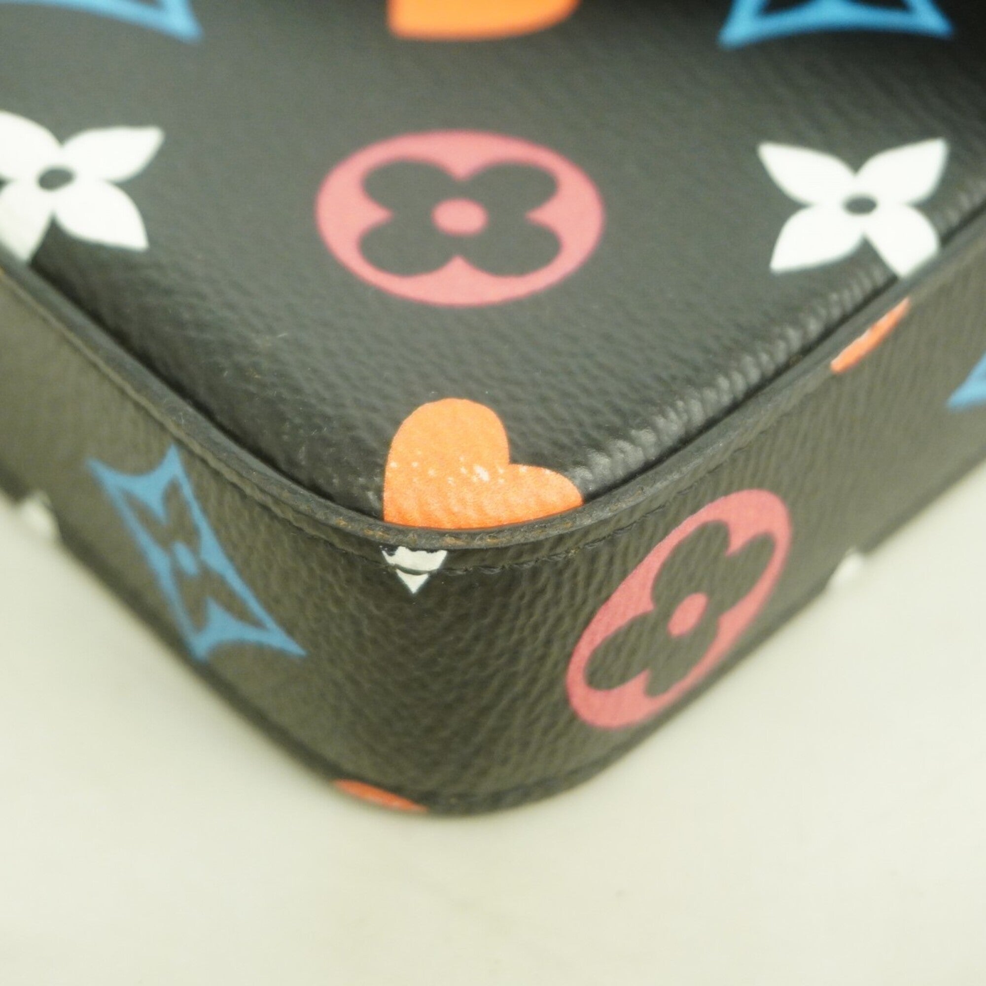 Louis Vuitton Black Multi-Color Chain/Shoulder Wallet (Pre-Owned)