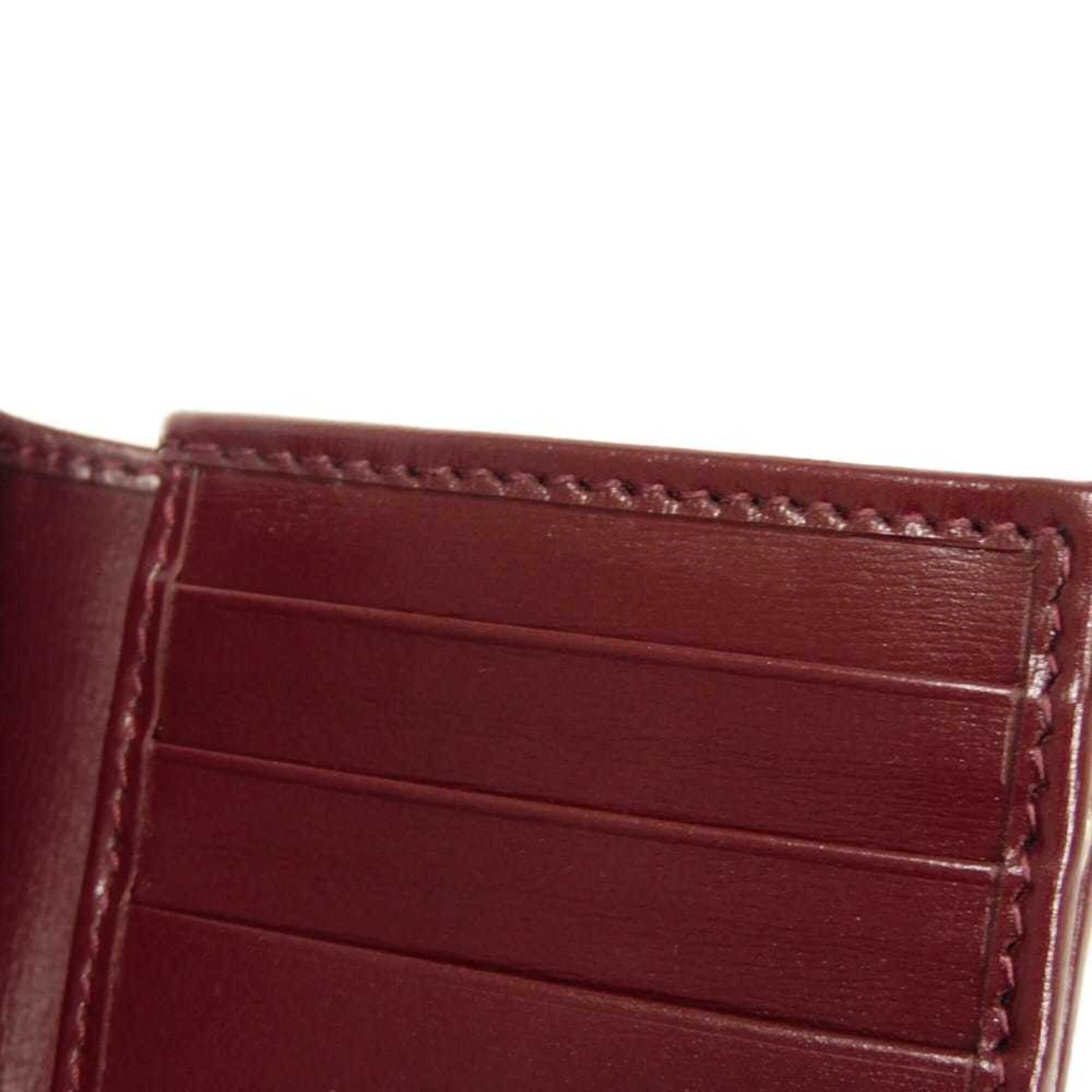 Gucci Bordeaux Red Color Gg Supreme Wallet (Bi-Fold) (Pre-Owned)