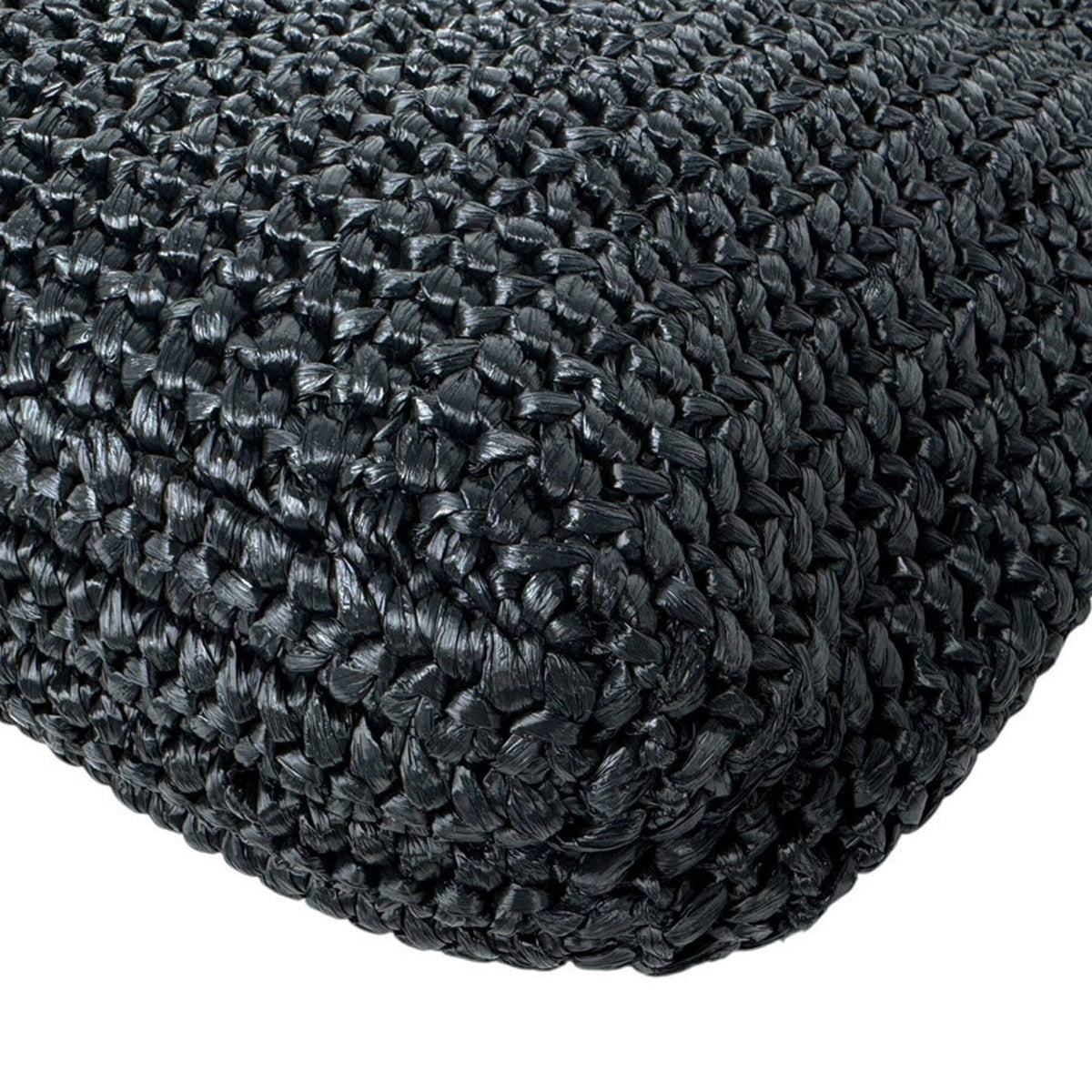 Prada Black Raffia Handbag (Pre-Owned)