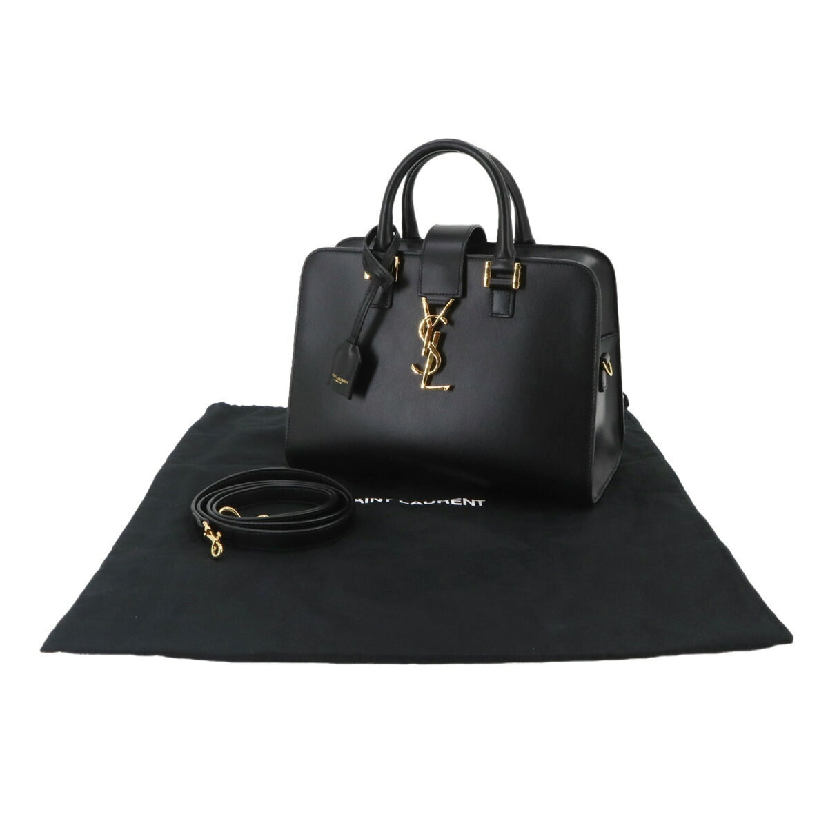 Saint Laurent Black Leather Handbag (Pre-Owned)
