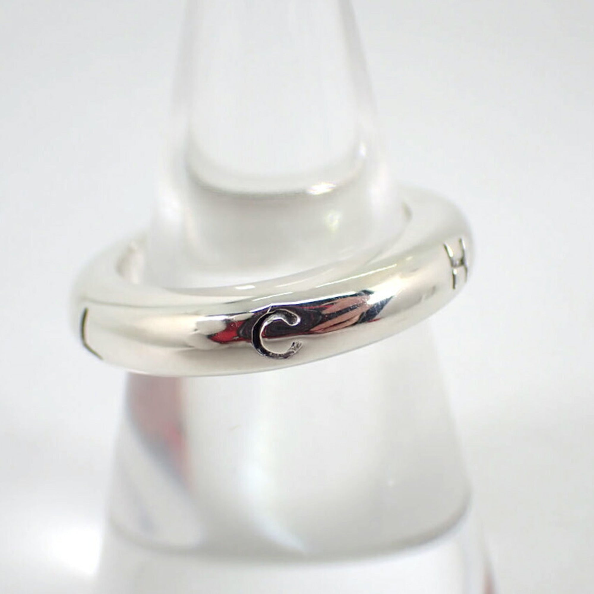 Chanel Sterling Silver 925 Band Ring (Pre-Owned)