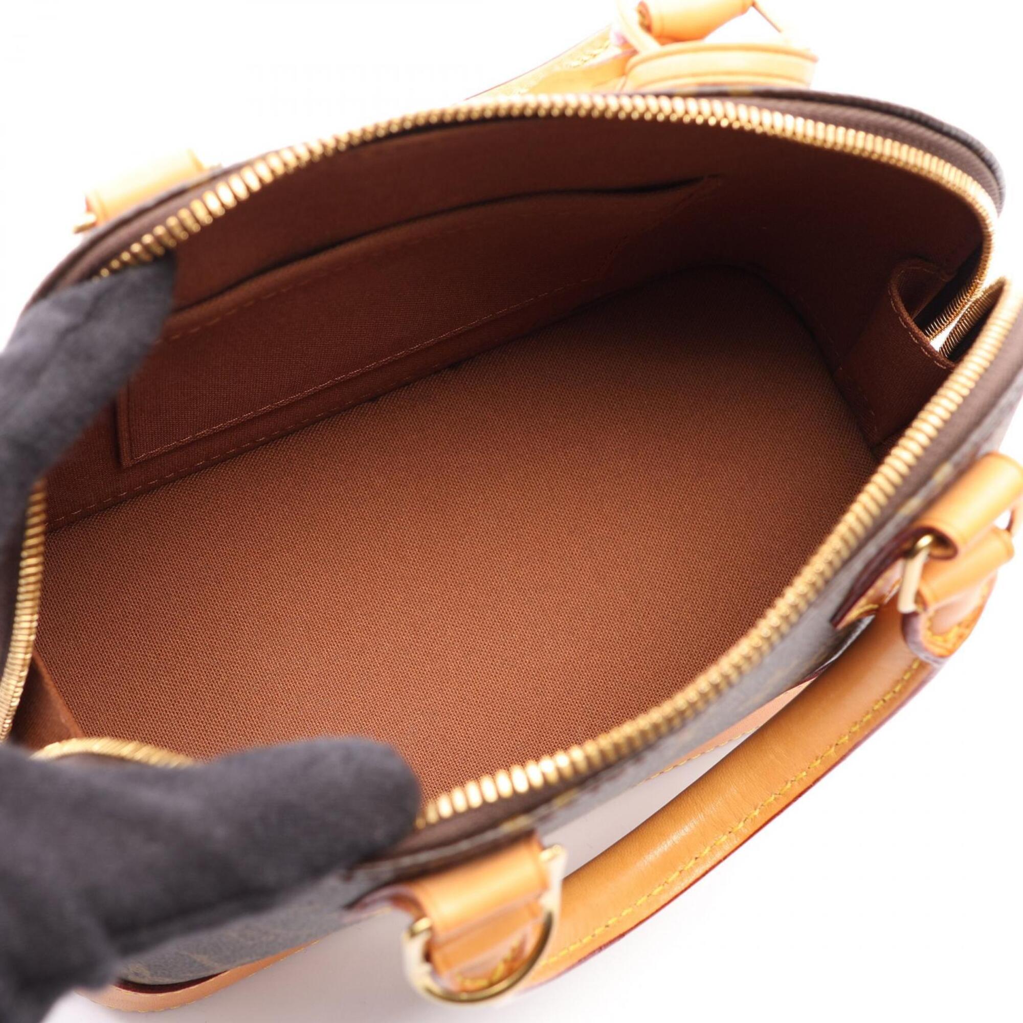Louis Vuitton Brown Coated Canvas Leather Handbag (Pre-Owned)