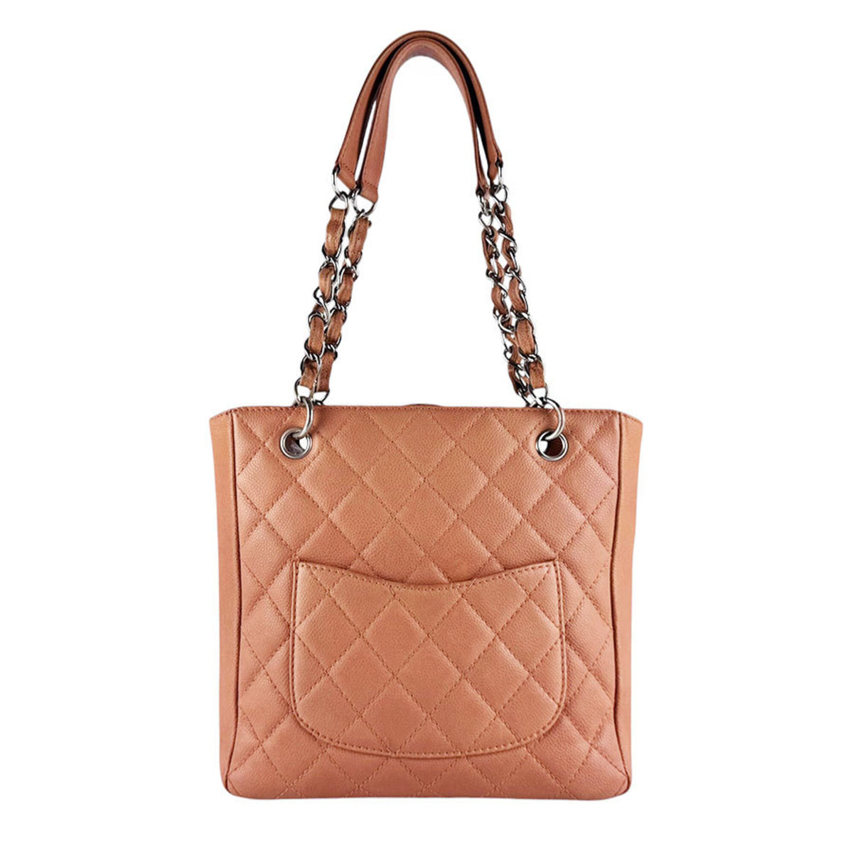 Chanel Pink Grained Calfskin Handbag (Pre-Owned)