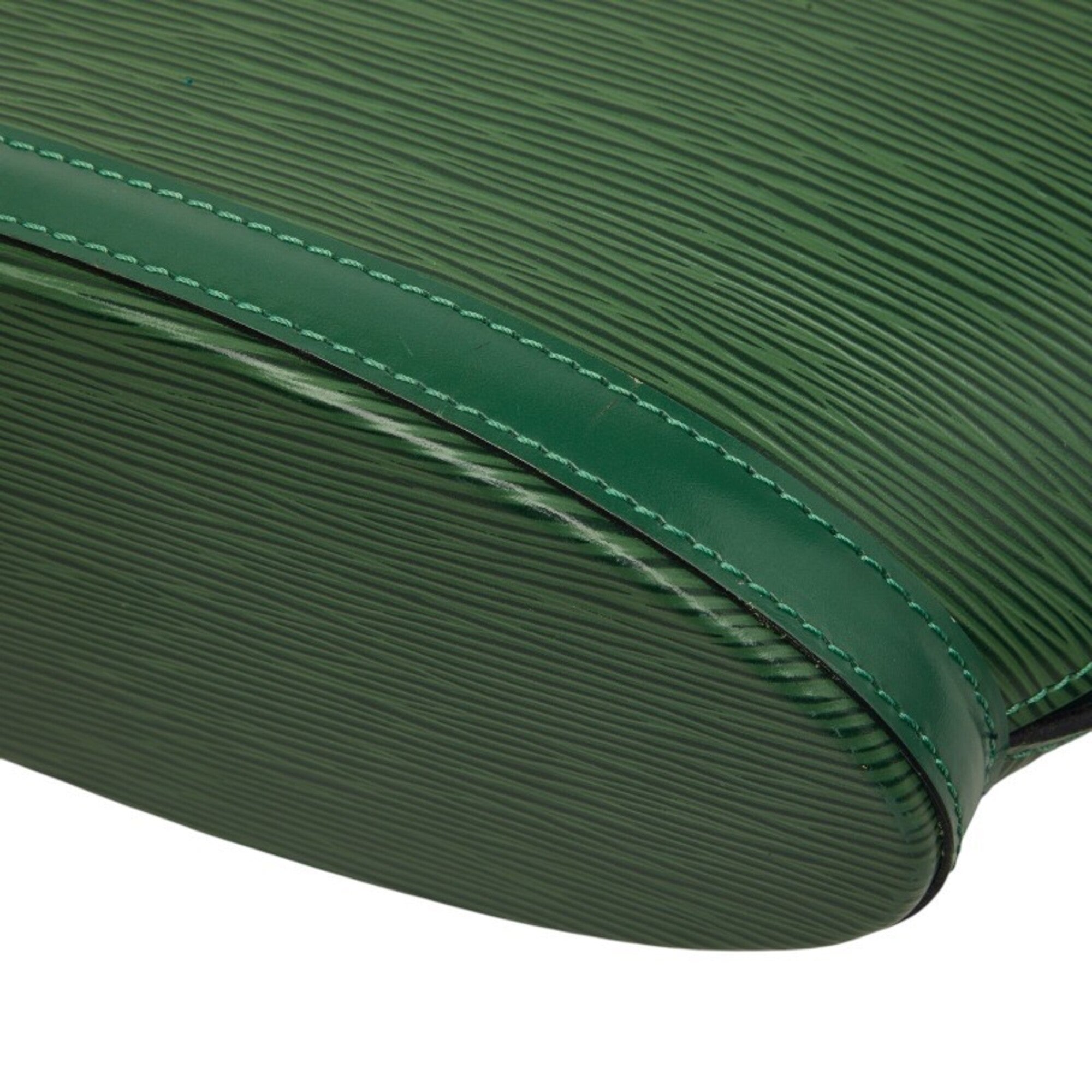 Louis Vuitton Borneo Green Leather Handbag (Pre-Owned)